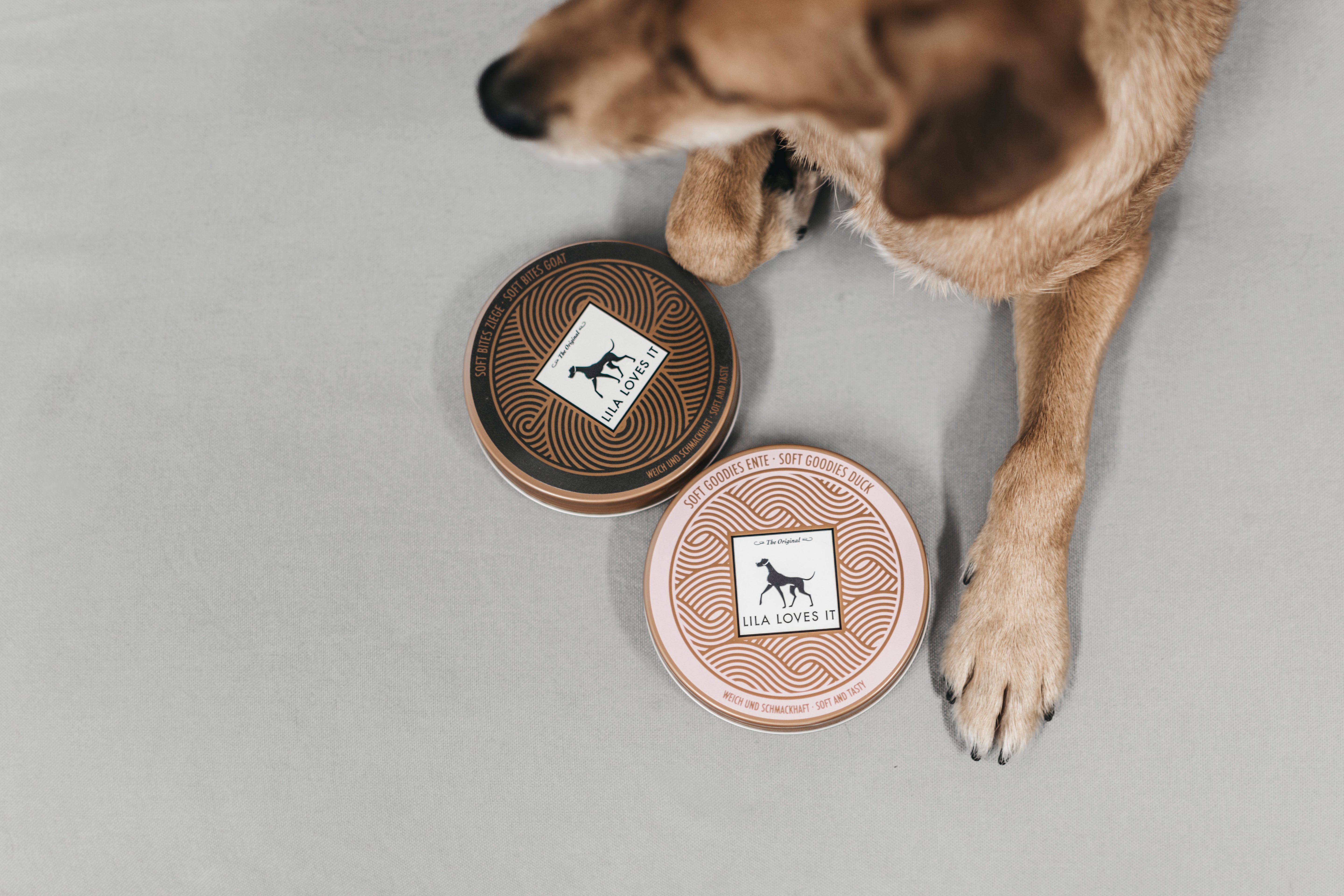 LILA LOVES IT Soft Bites Ziege Hundeleckerli fuers Training