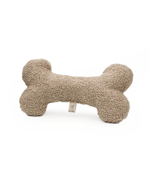 Lillabel Plüsch Hundeknochen Spielzeug FETCH Eco Bouclé Spielzeug Beschäftigung für Hunde Alleinebleiben