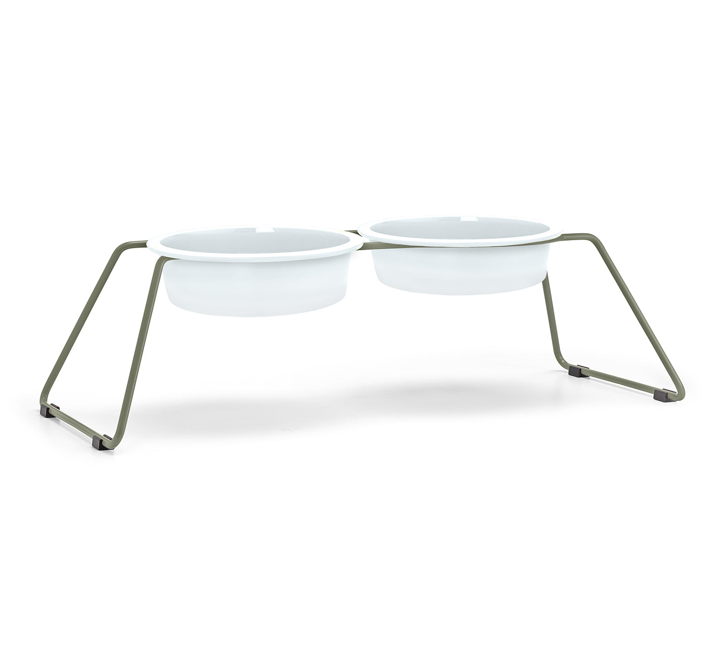 MiaCara Cena Napfständer Grolive mit Porzellannäpfen Hundenapfständer für kleine Hunde