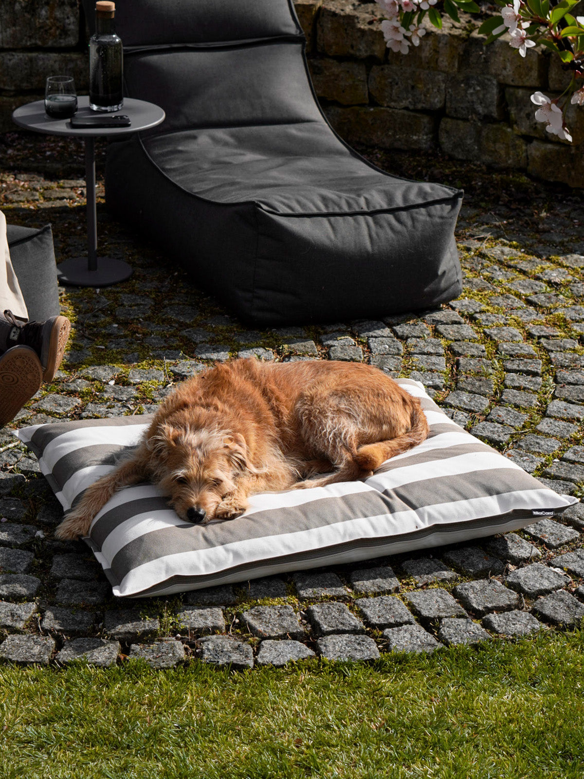 MiaCara Giardino Hundekissen Slim Outdoor Off-White/Taupe Hundekissen outdoor