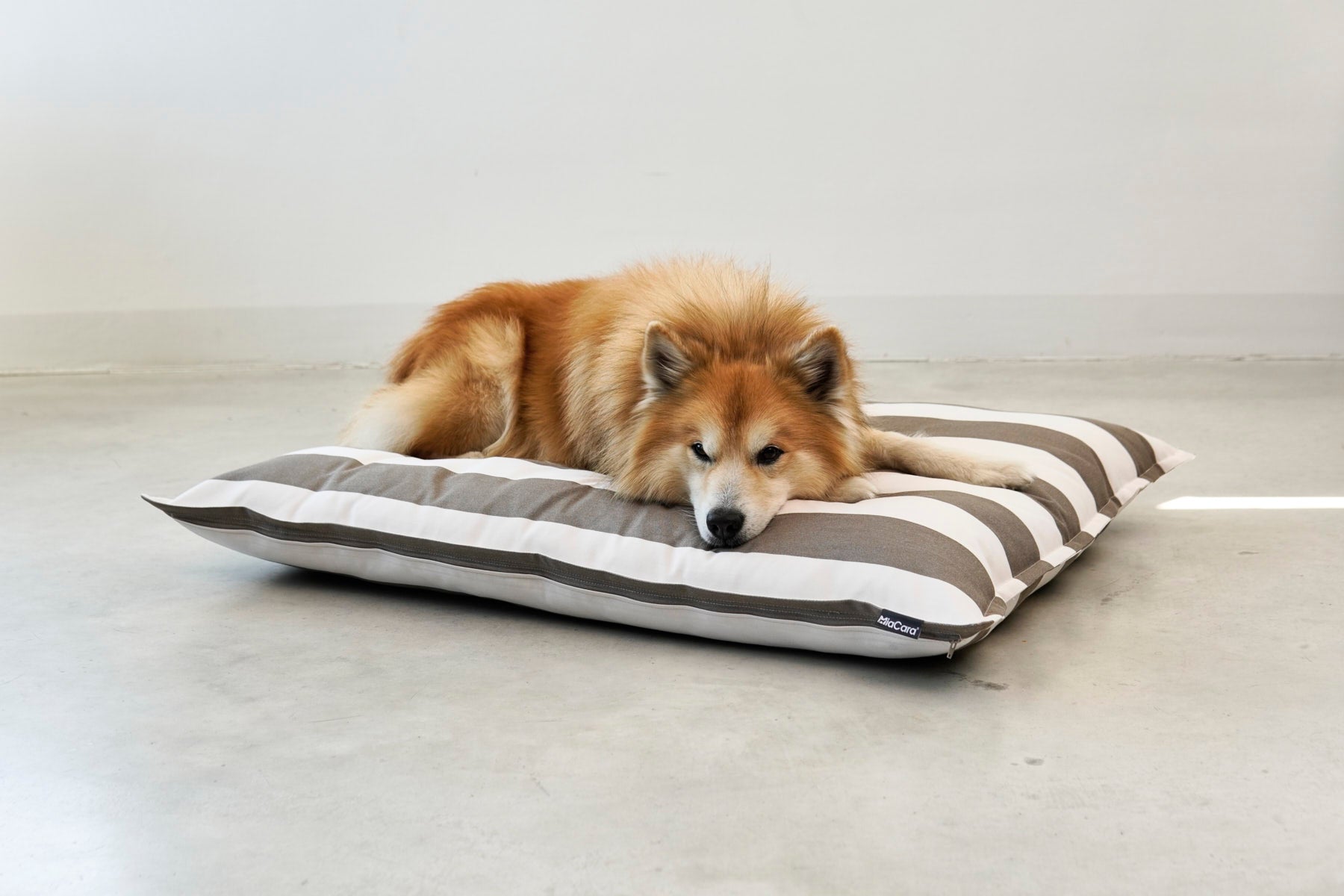 MiaCara Giardino Hundekissen Slim Outdoor Off-White/Taupe Outdoor Hundekissen