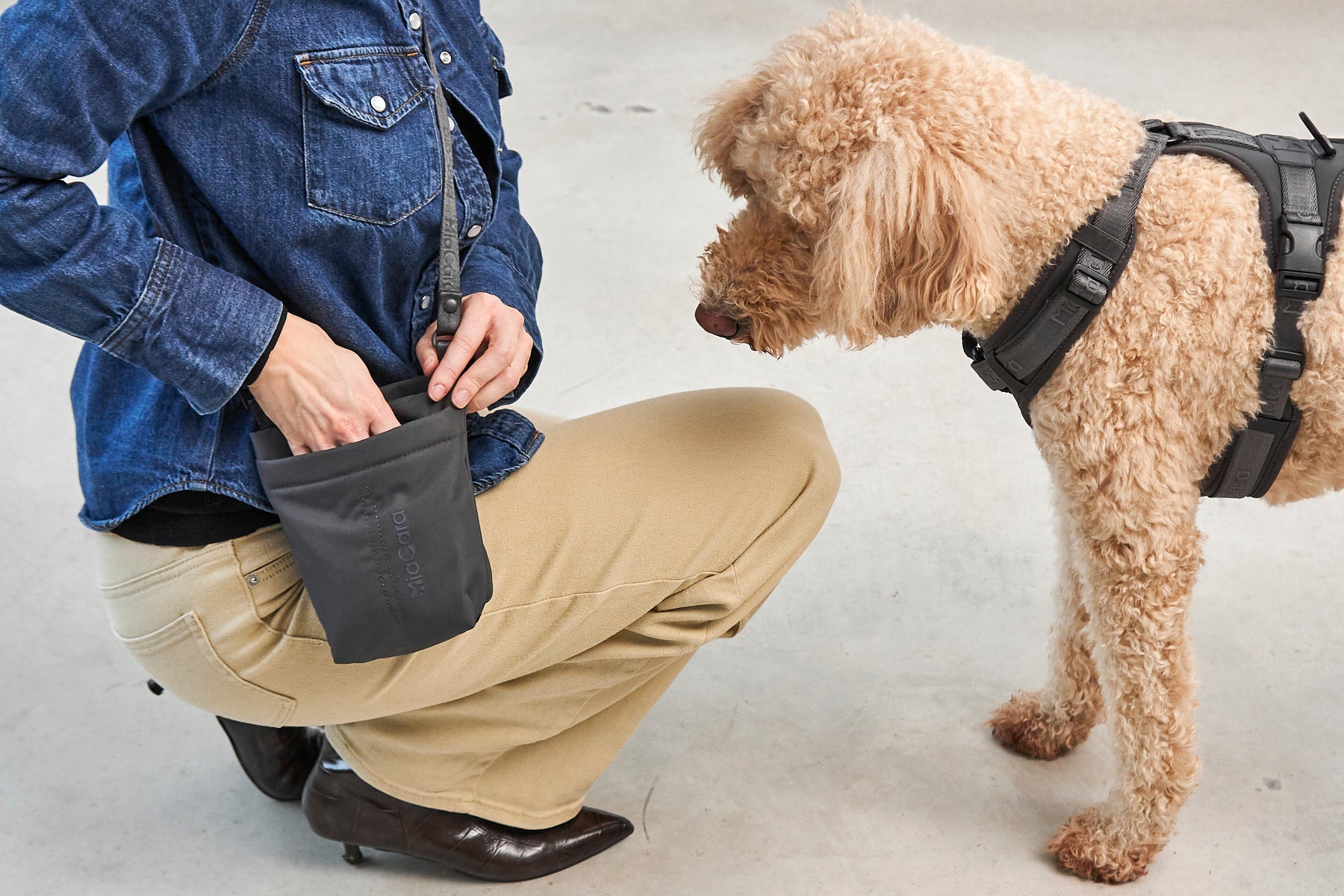 MiaCara Gusto 2.0 Leckerlibeutel Asphalt Hundeleckerlibeutel Hundeleckerlitasche