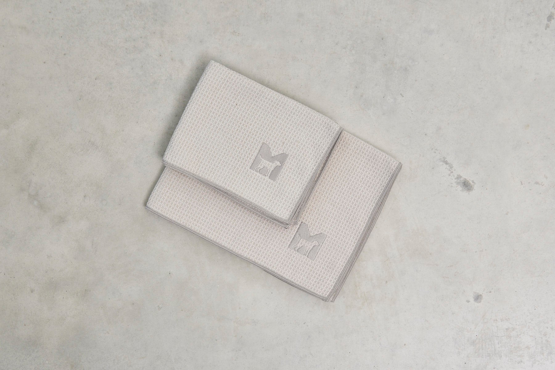 MiaCara Panno Hundetrockentuch Greige SM ML Hundebademantel