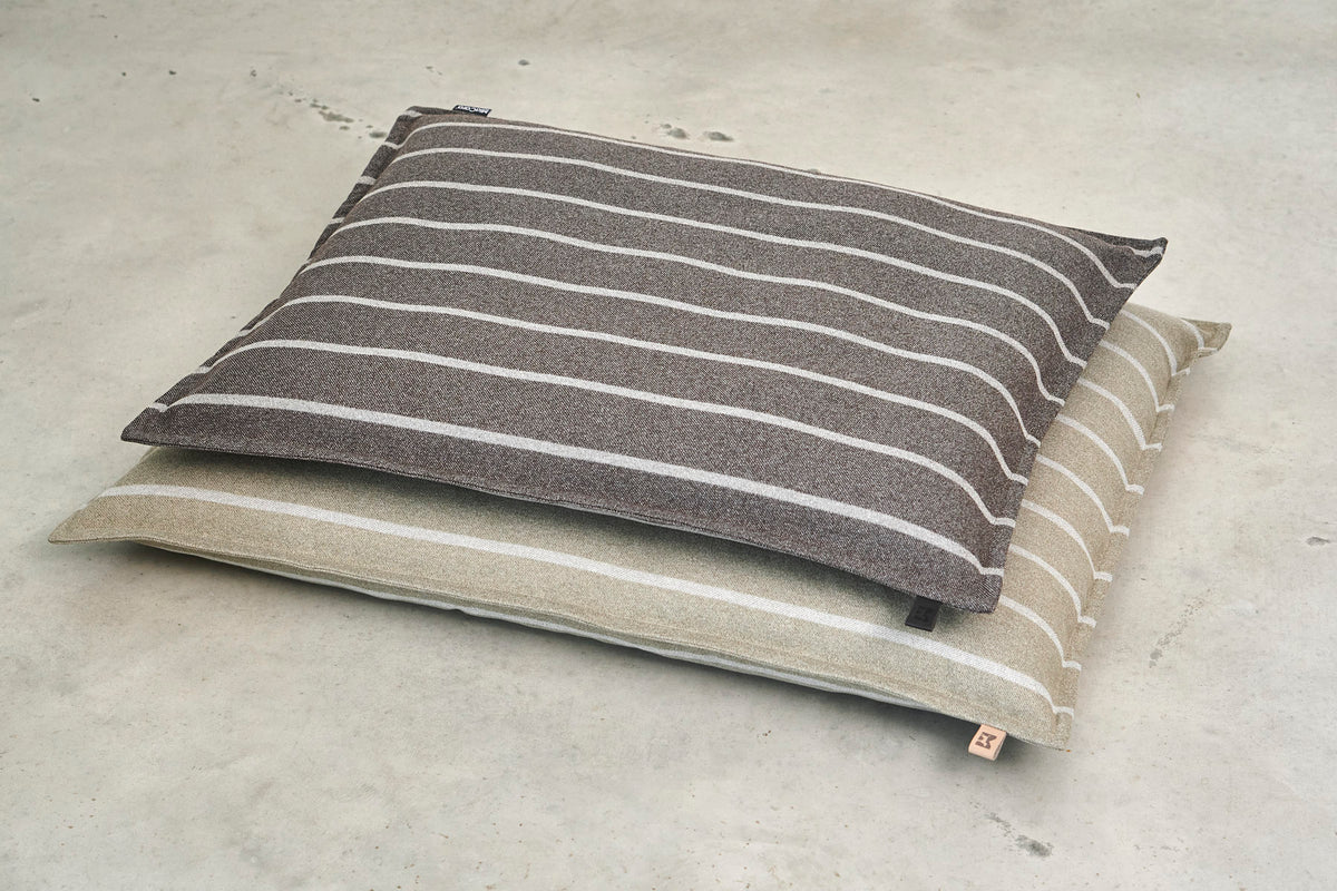 MiaCara Riga Hundekissen Slim Schokolade/Greige Hundebett Design