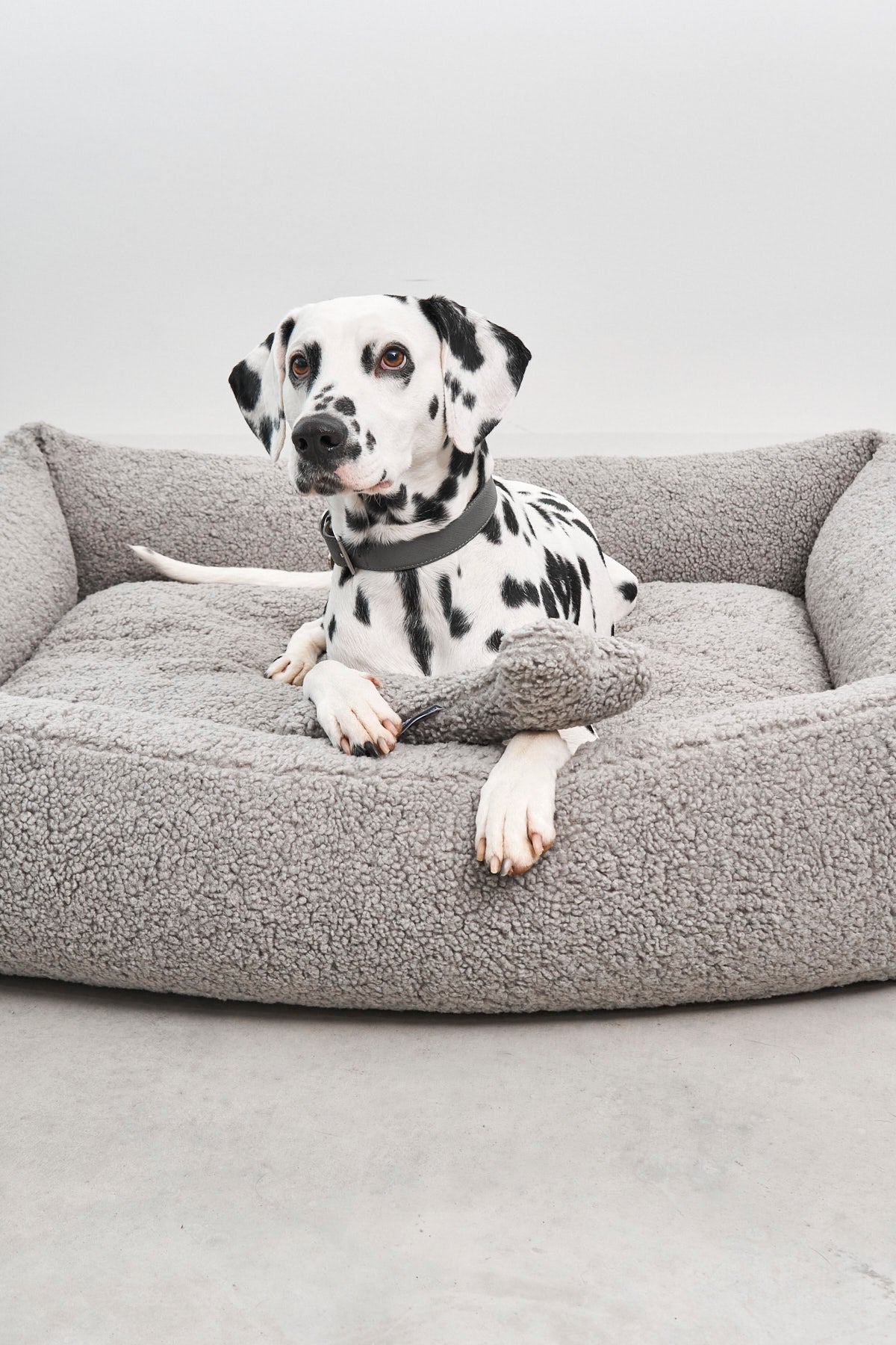 MiaCara Senso Box-Bett Kiesel Kiesel Fleece Hundebett