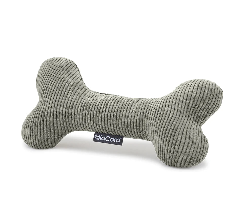 Miacara Cordo Spielknochen Kiesel Hundespielzeug aus Cord