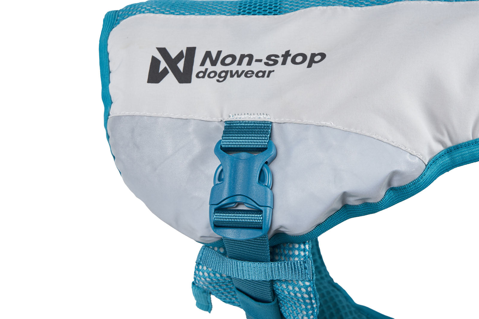 Non-stop dogwear® Cooling Vest Light Gray / Teal Sommer Kund Erfrischung Kühlweste für Hunde
