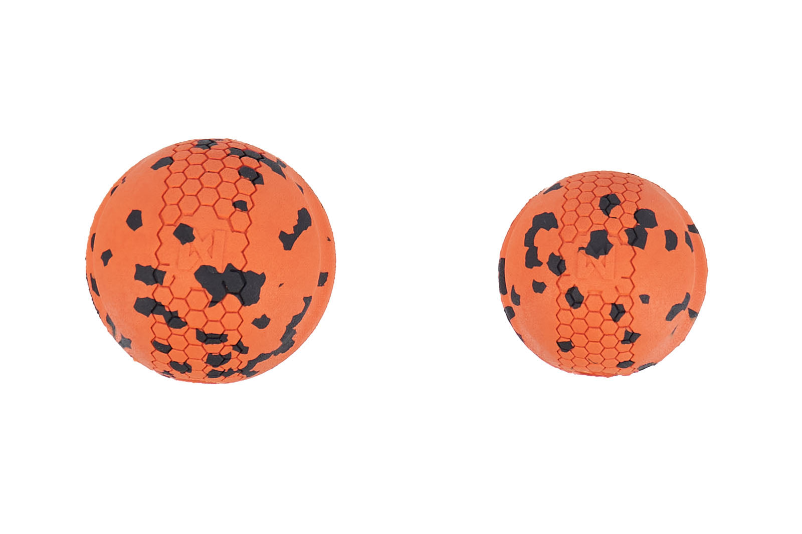Non-stop dogwear® Dog Ball Orange / Black Beschäftigungsspielzeug für Hunde Hundespielzeug Apportieren