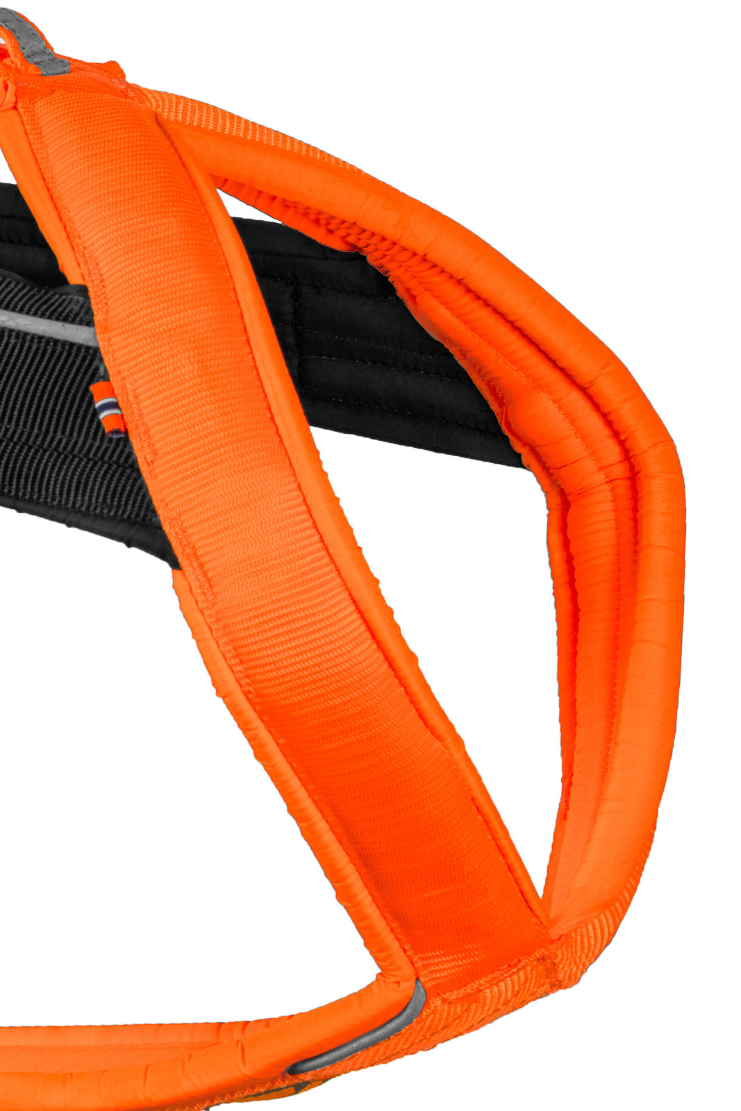 Non stop dogwear Freemotion Harness 5.0 Black Orange gepolstertes Hundezuggeschirr