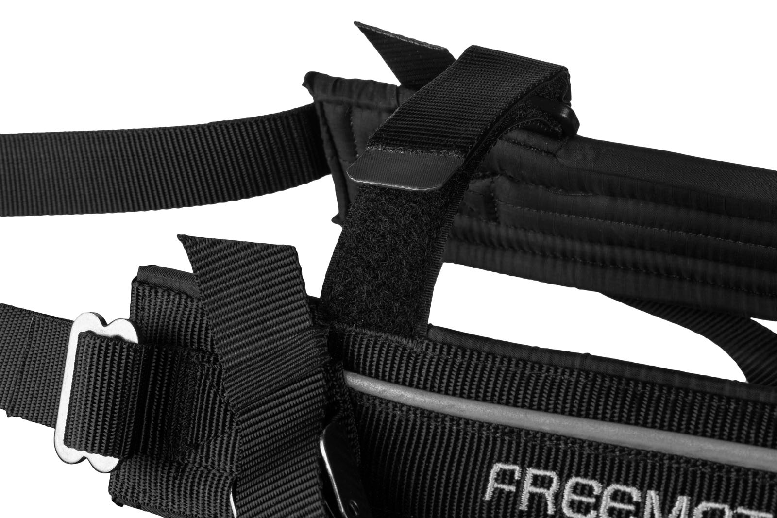 Non stop dogwear Freemotion Harness 5.0 Black Orange verstellbares Hundezuggeschirr