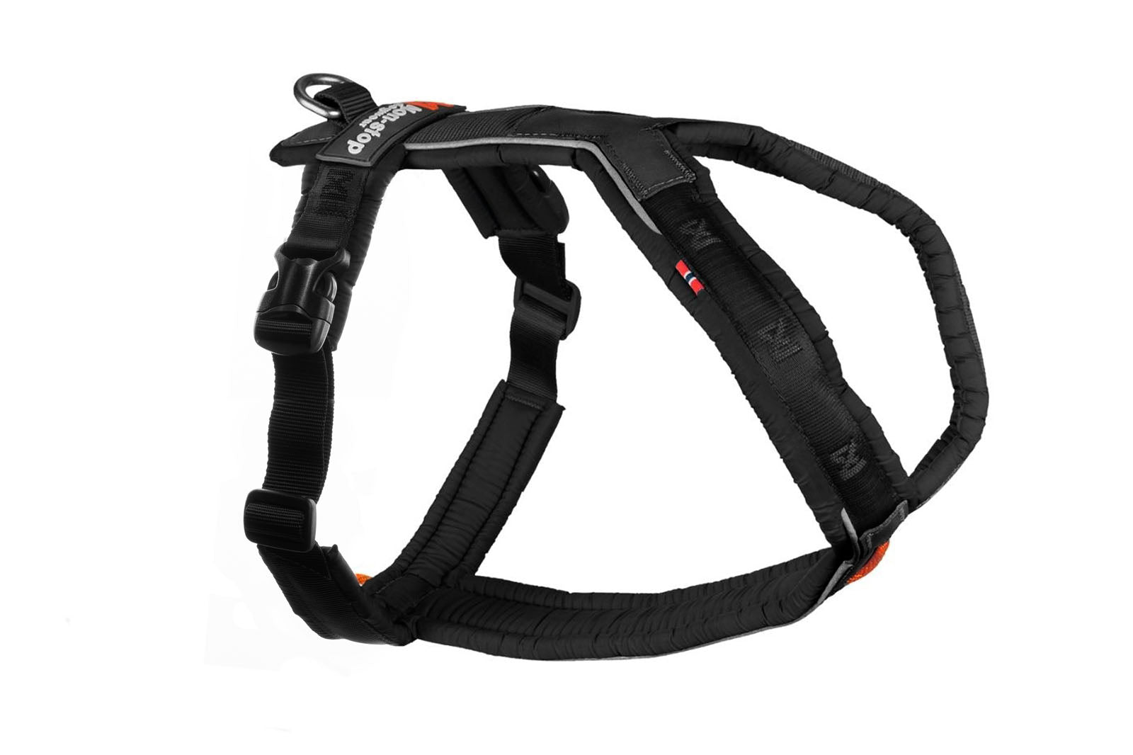 Nonstop Dogwear Line harness 5.0 Schwarzes Fuehrgeschirr