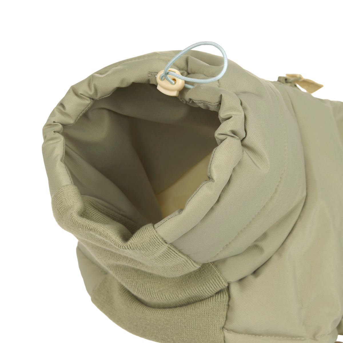 PALOPA X LEVEY Hunde Wintermantel Nolia Pale Olive LONG Hundemantel mit Kragen verstellbar