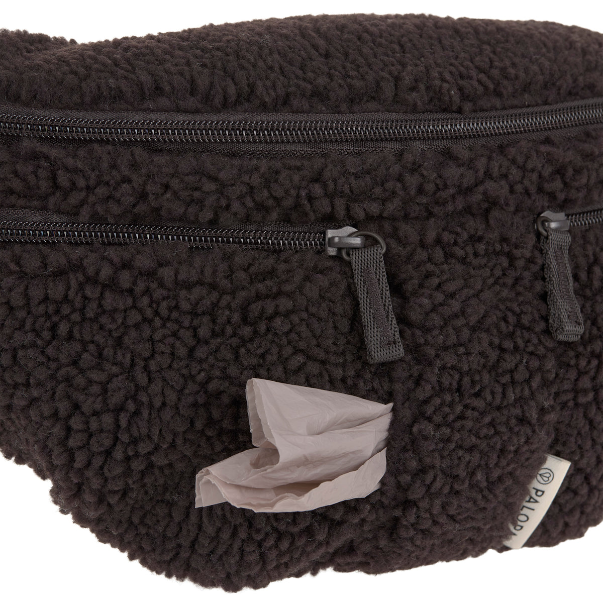 PALOPA Hunde Leckerlibeutel Emma Teddy-Fleece Brownie Gassitasche