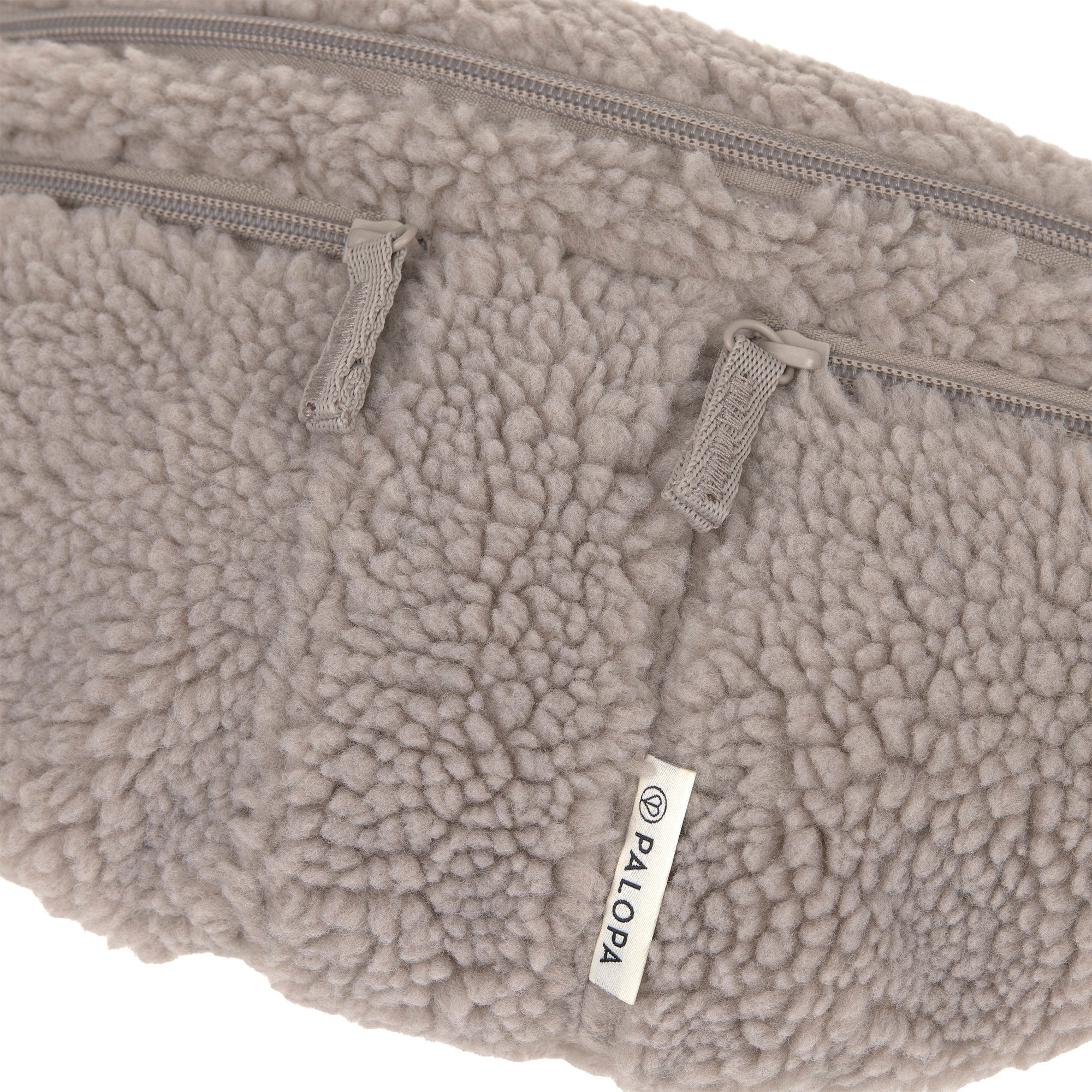 PALOPA Hunde Leckerlibeutel Emma Teddy-Fleece Taupe Hundetasche