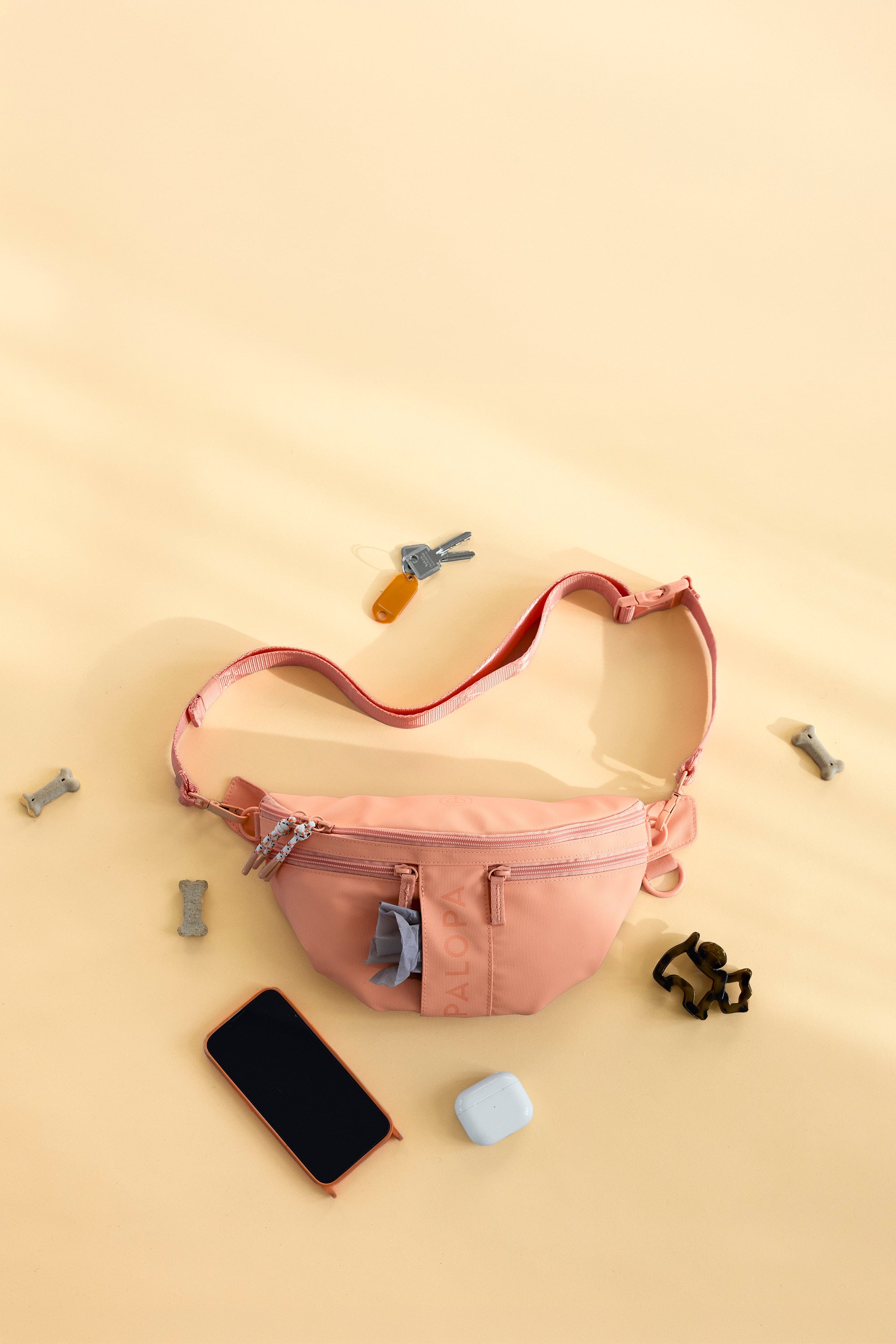 PALOPA Hunde Leckerlibeutel Emma Peach Cross Body Bag