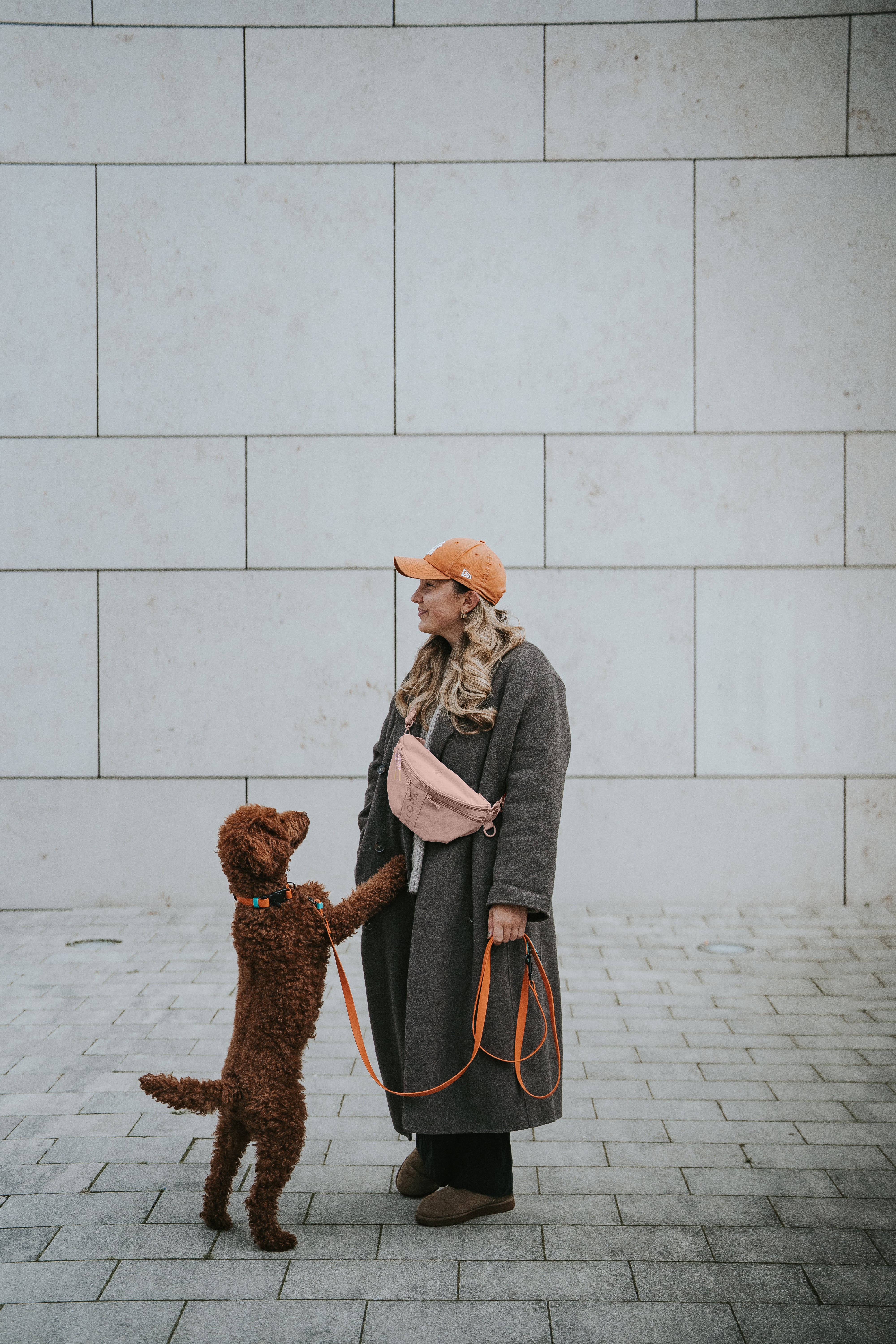 PALOPA Hunde Leckerlibeutel Emma Soft Pink Gassitasche zum Umhängen Hundetraining Leckerlibeutel Soft Pink