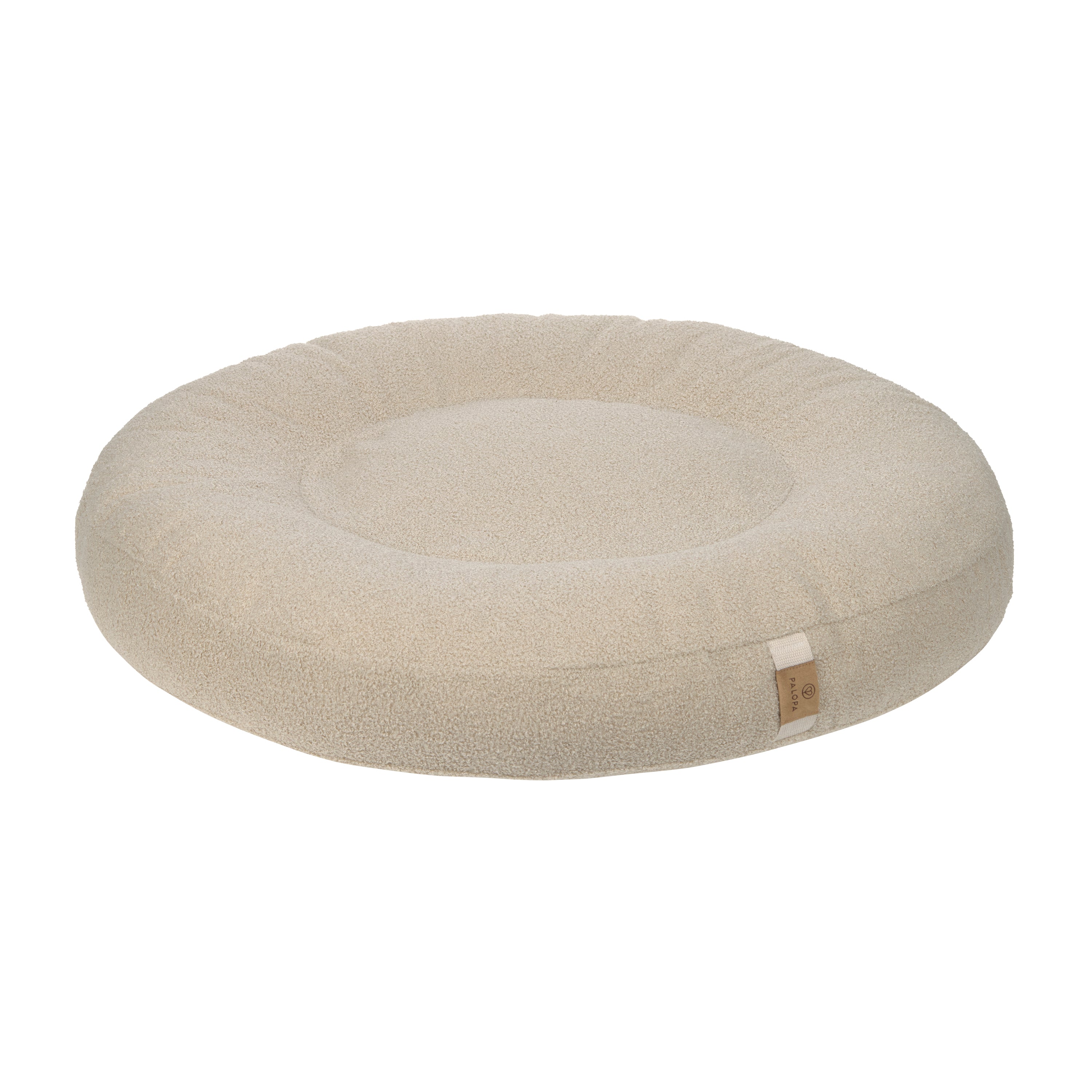 PALOPA Hundebett Donut Fippa Hafer Hundebett Teddy Hundebett Plüsch Hundekissen Bouclé