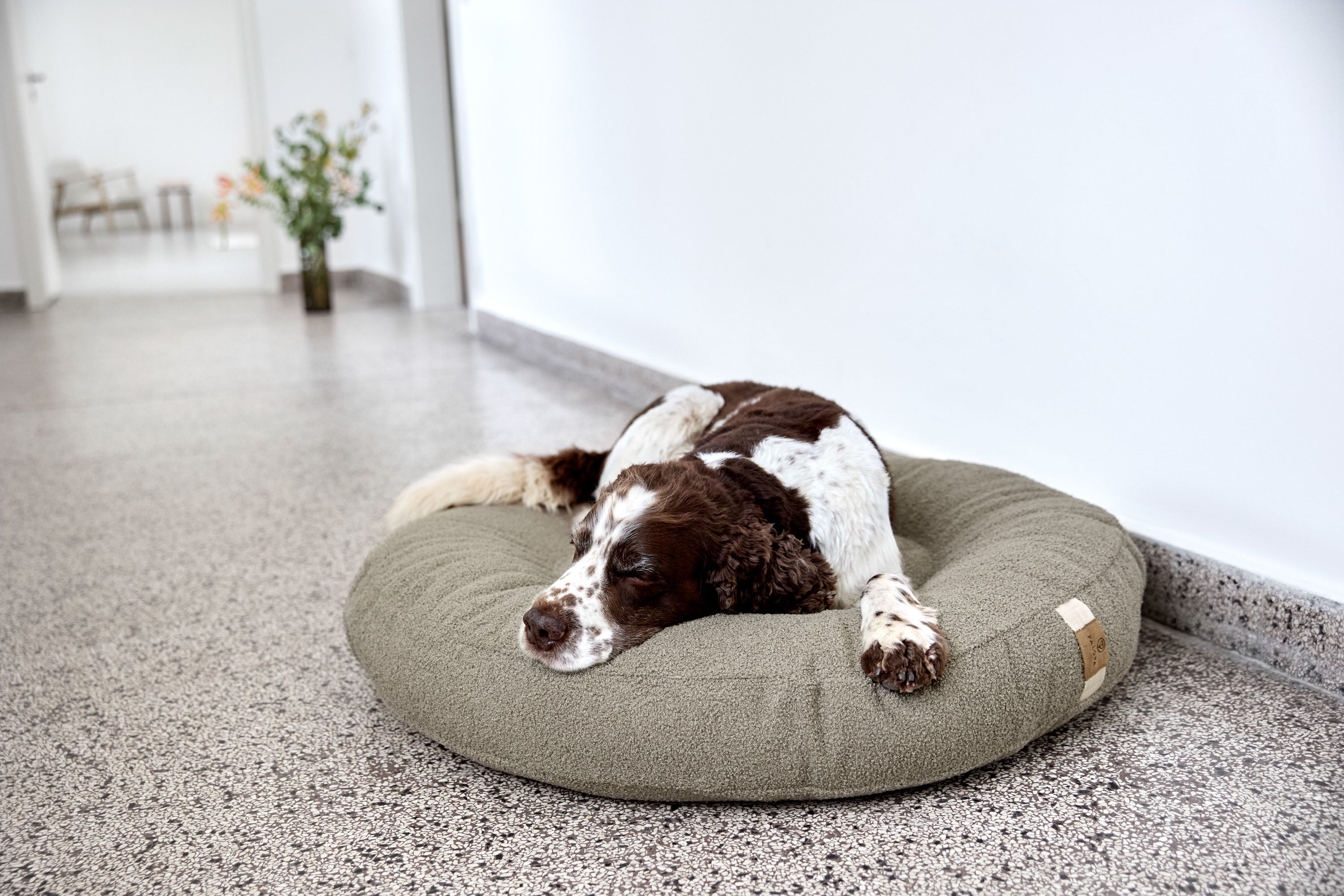 PALOPA Hundebett Donut Fippa Taupe Hundekissen Boucle Waschbar