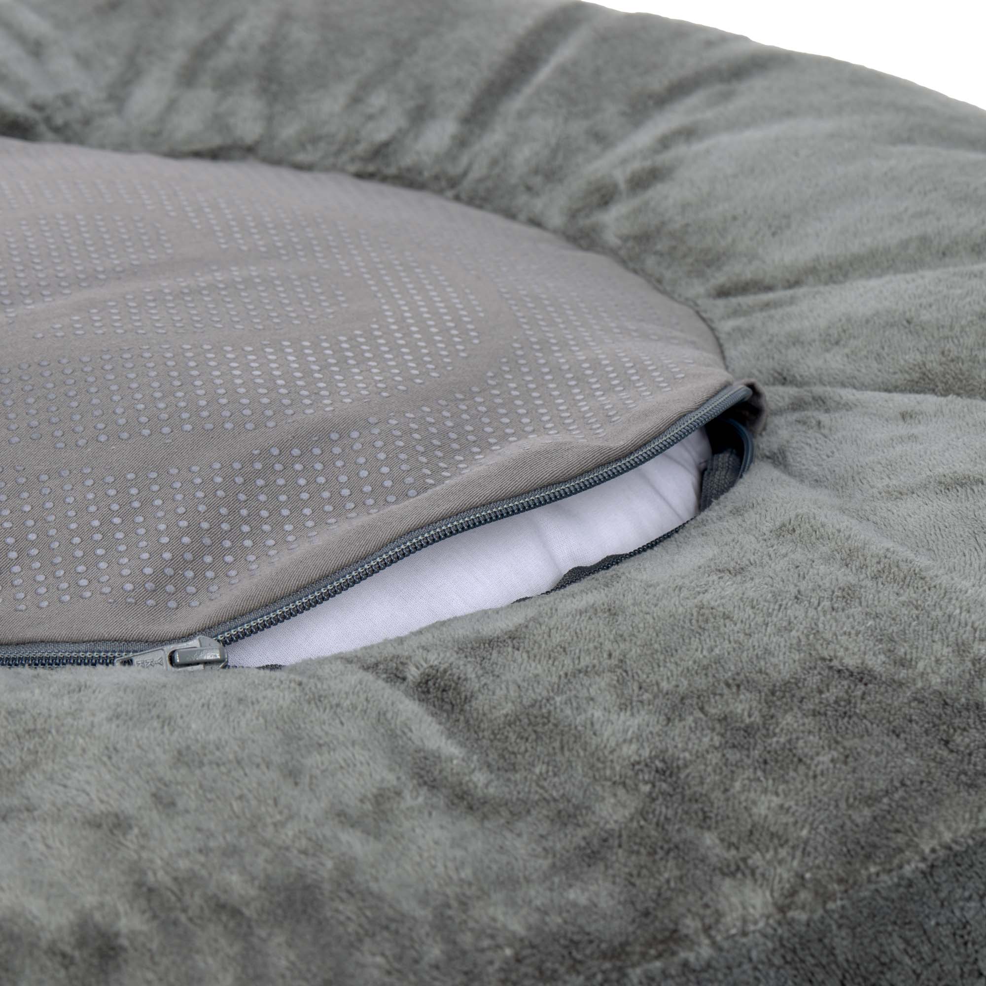 PALOPA Hundebett Donut Fippa Anthrazit waschbares Hundebett
