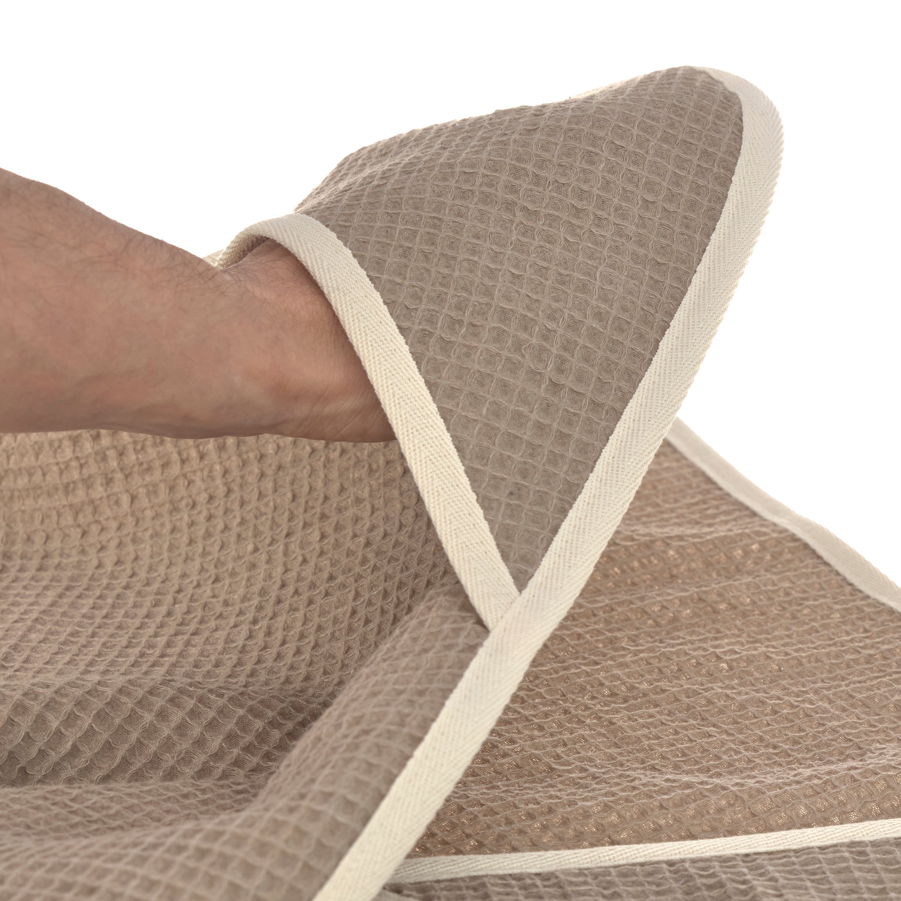 PALOPA Hundehandtuch Nobs Taupe Handtuch für Hunde mit Eingriff