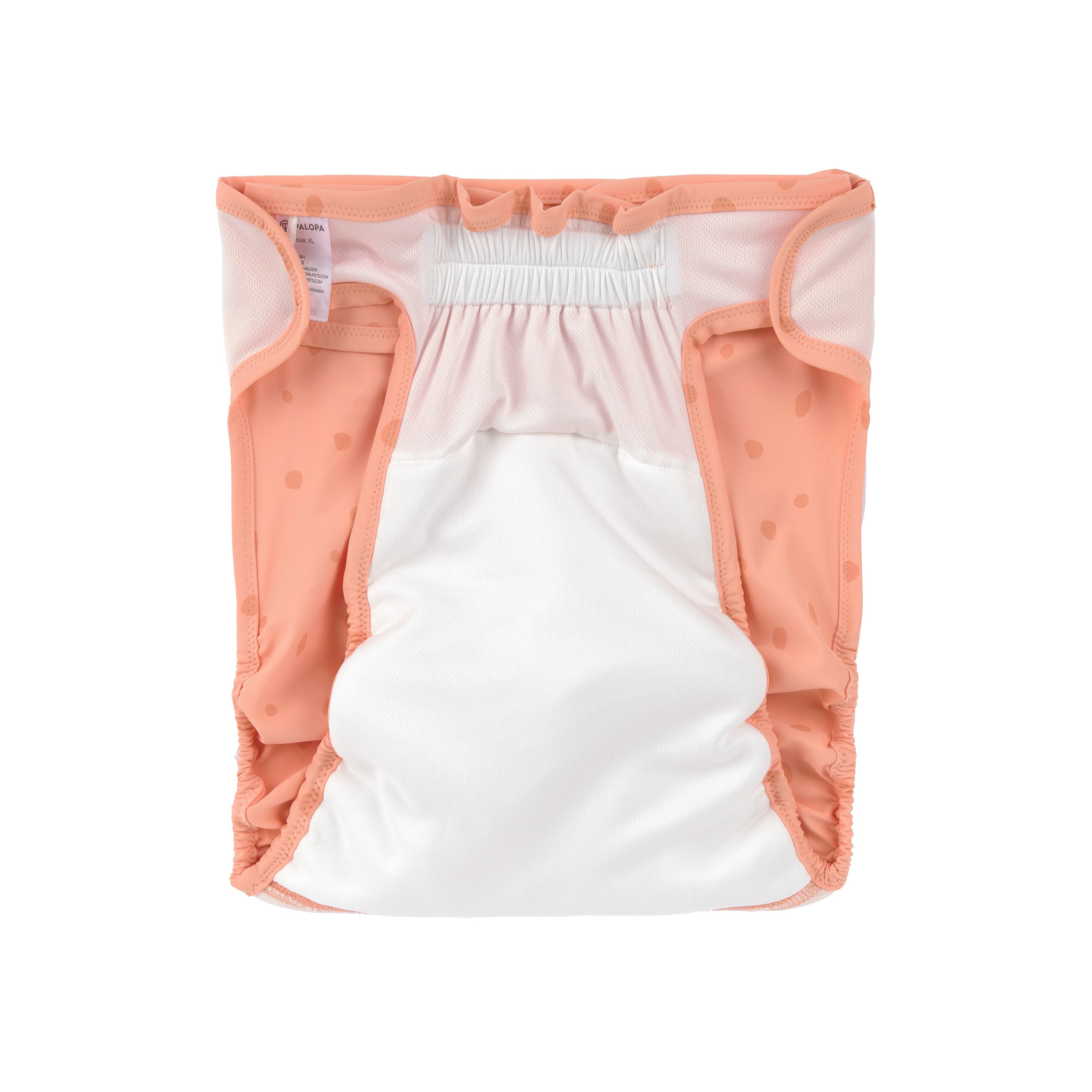 PALOPA Läufigkeitshöschen Dog Diaper Glan Dots Peach Hundewindeln für Hündinnen