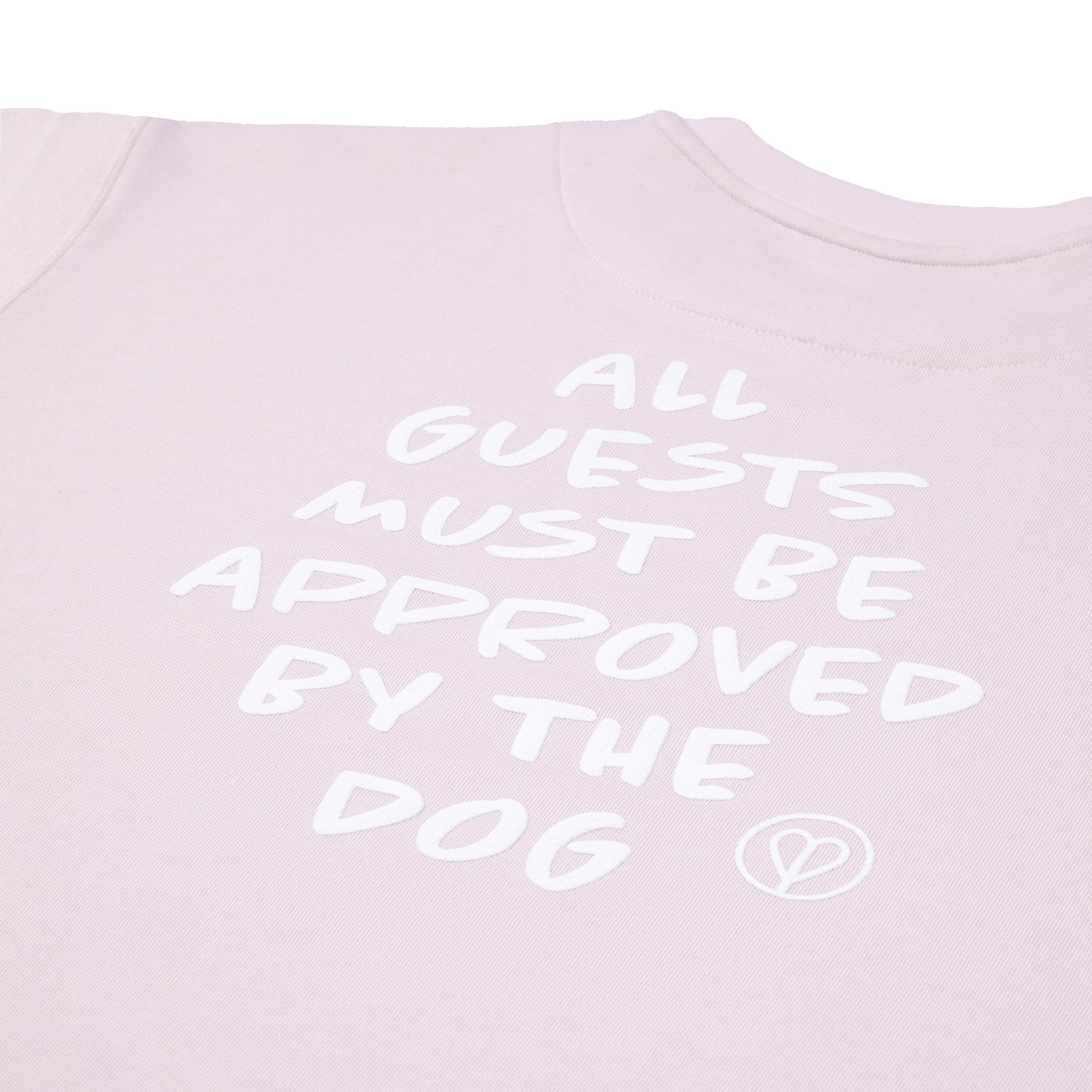 PALOPA Pullover GOTS "All Guests must be approved by the Dog" Pullover für Dog Parents