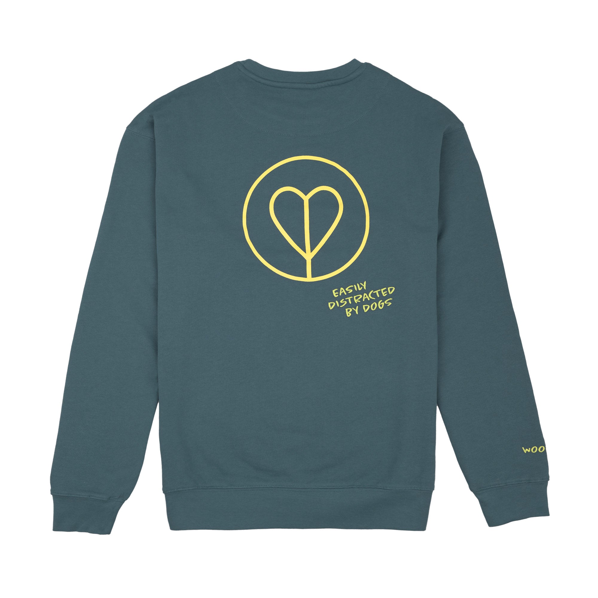 PALOPA Pullover GOTS "Easily Distracted by Dogs" Pullover für Dog Parents