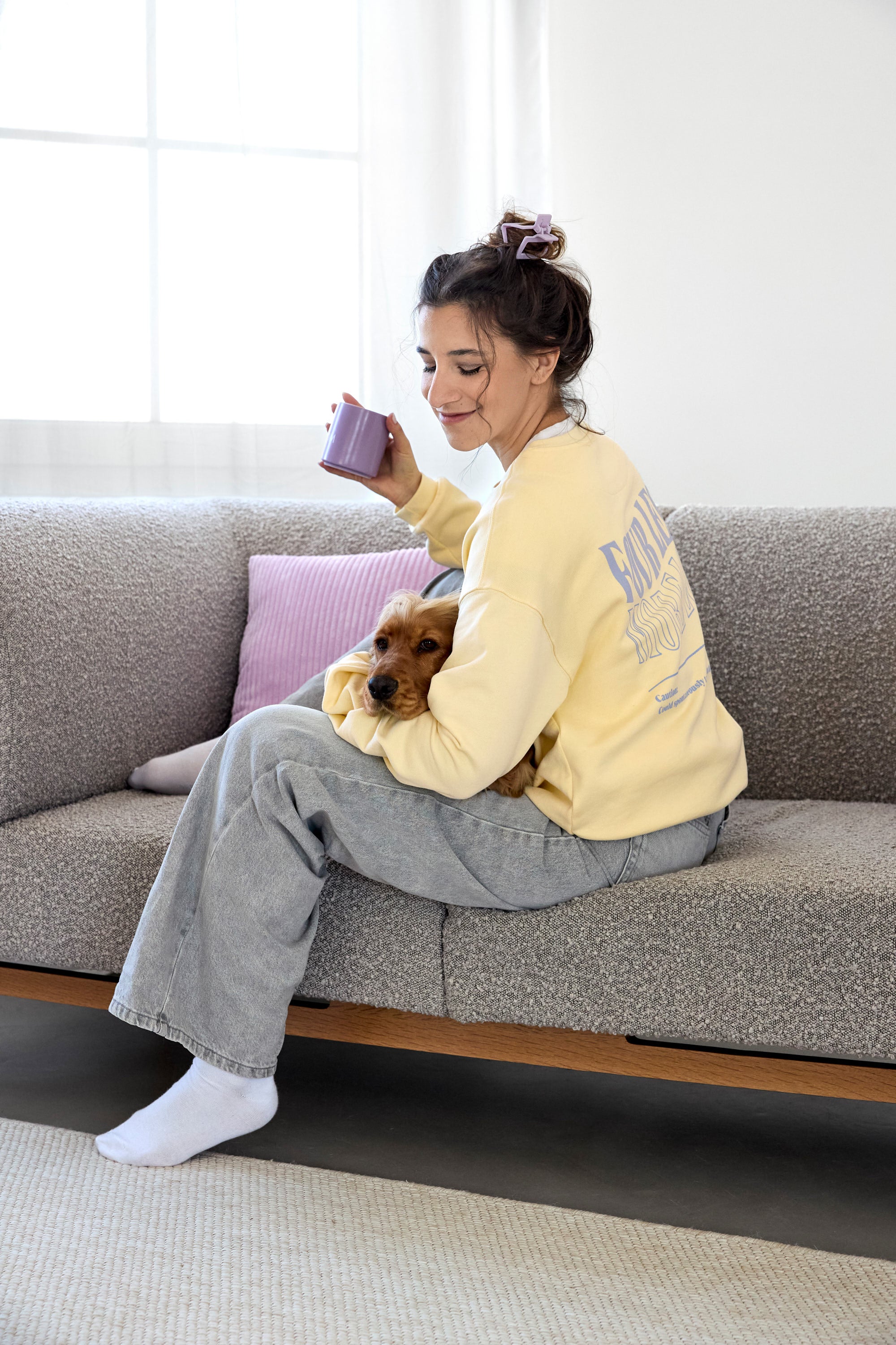 PALOPA Pullover GOTS Lemon Icing Sweater Hundemotiv Sweater für Dog Parents