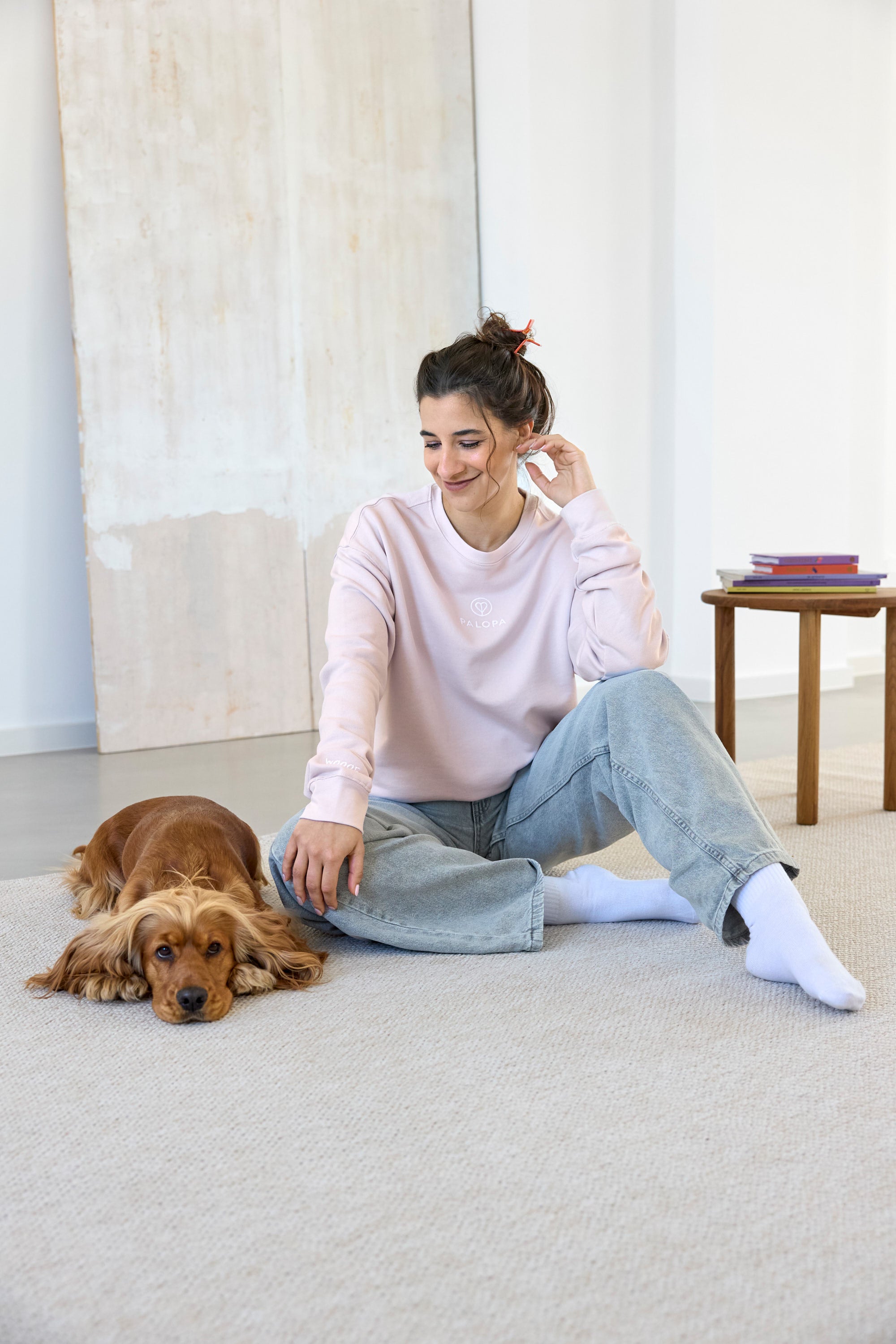 PALOPA Pullover GOTS Orchid Sweater Hundemotiv Sweater für Dog Parents