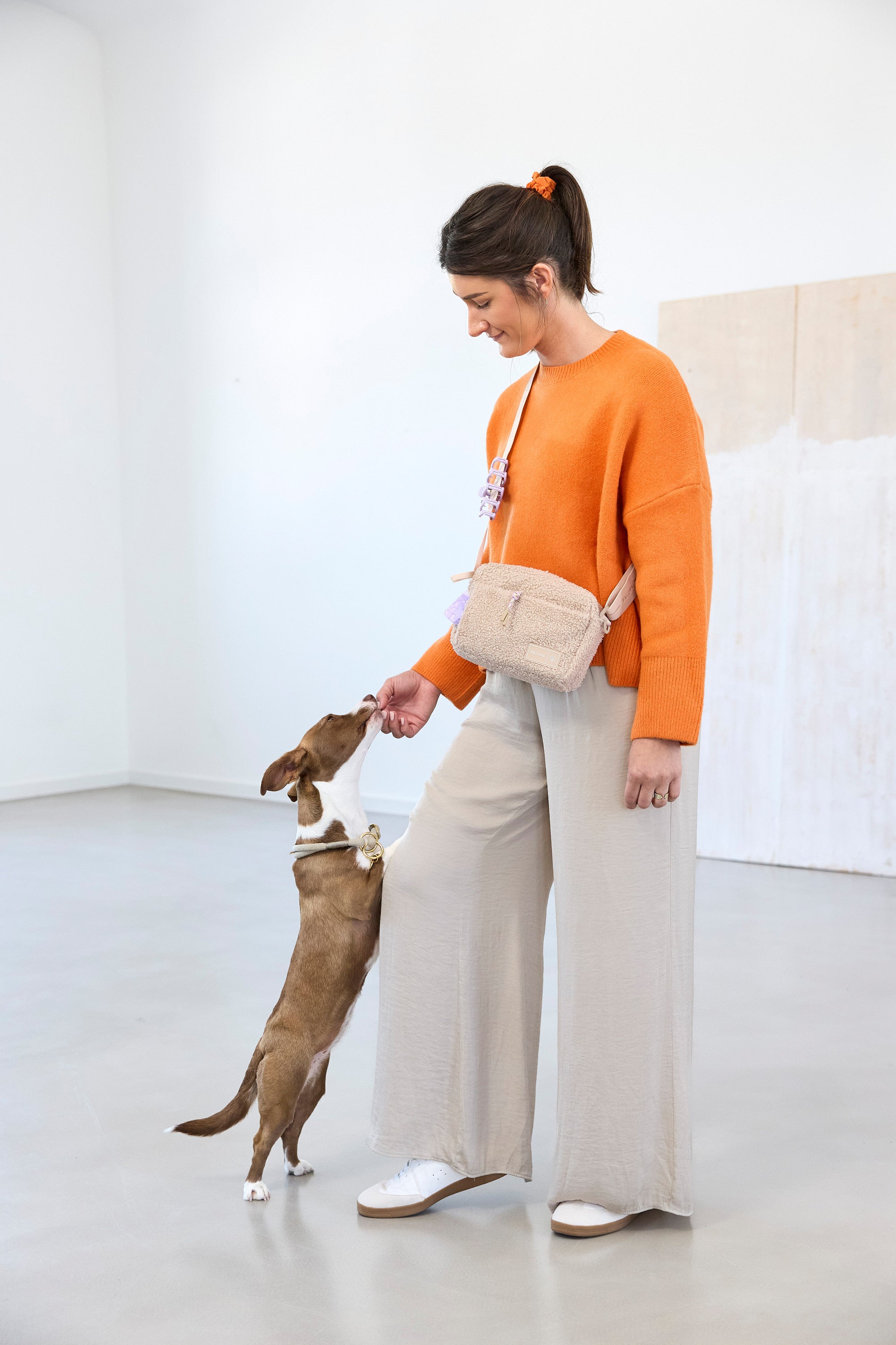 PALOPA Square Bag Noka Teddy-Fleece Beige - Limited Edition