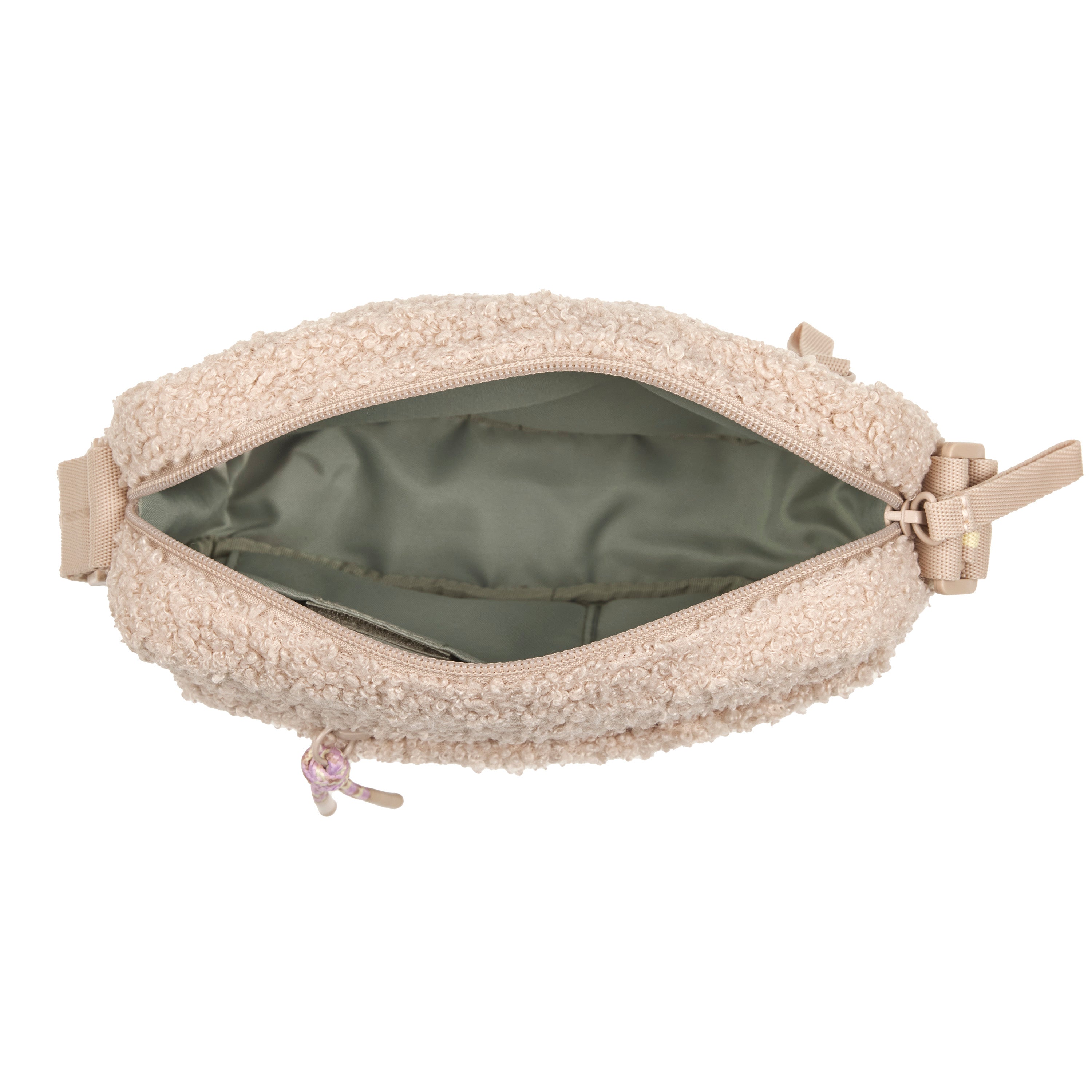 PALOPA Square Bag Noka Teddy-Fleece Beige - Limited Edition Tasche Bouclé Teddyplüsch