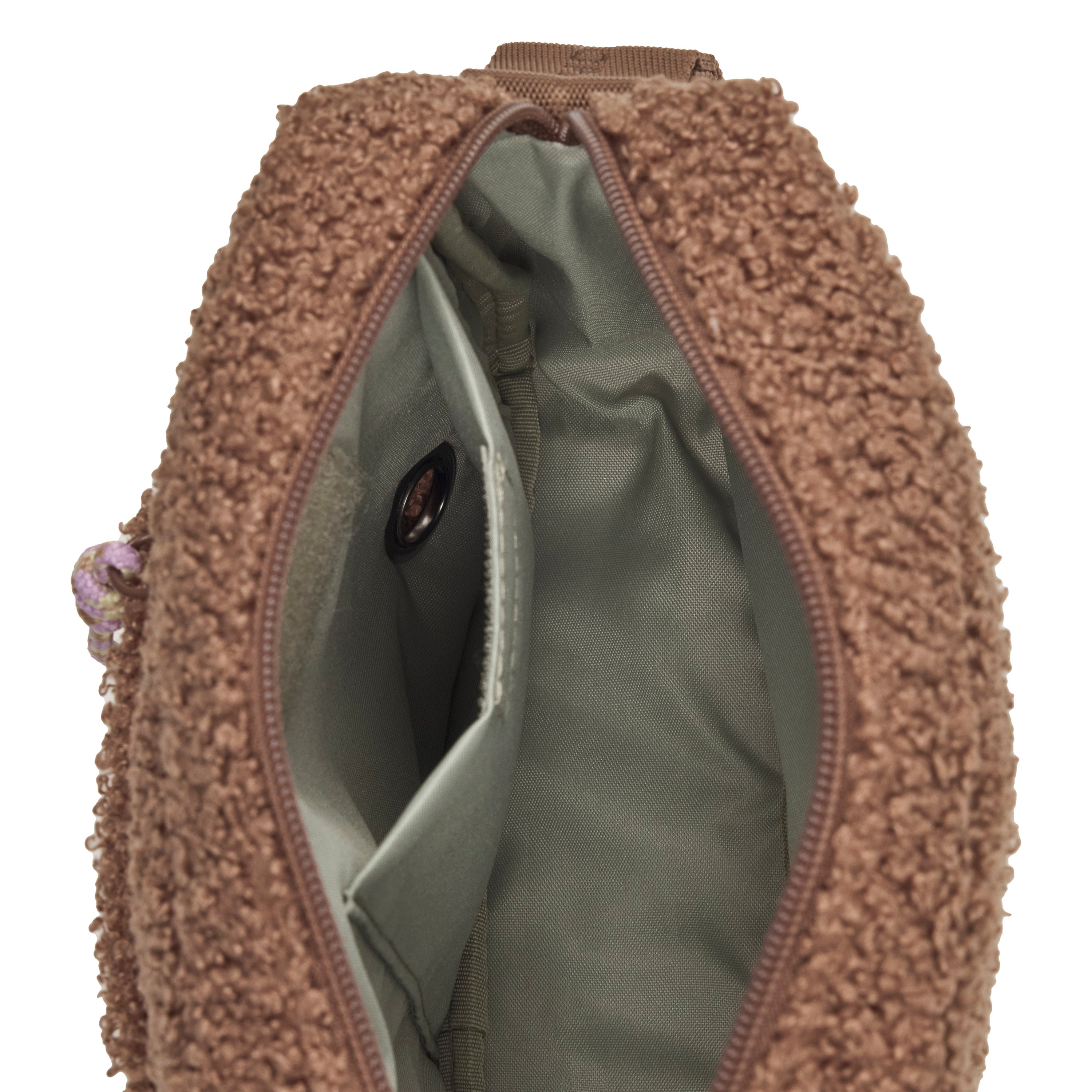 PALOPA Square Bag Noka Teddy-Fleece Brown - Limited Edition Crossbody Bag Teddy Umhängetasche