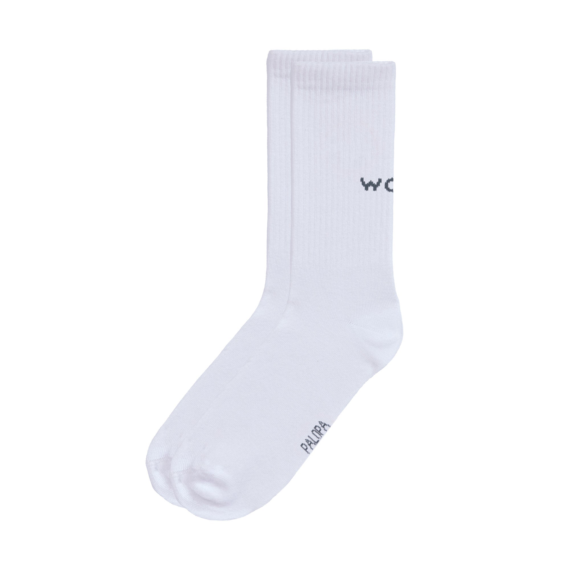 PALOPA Tennis Socken GOTS Lettering Blue / Grey Socken mit Hundemotiv