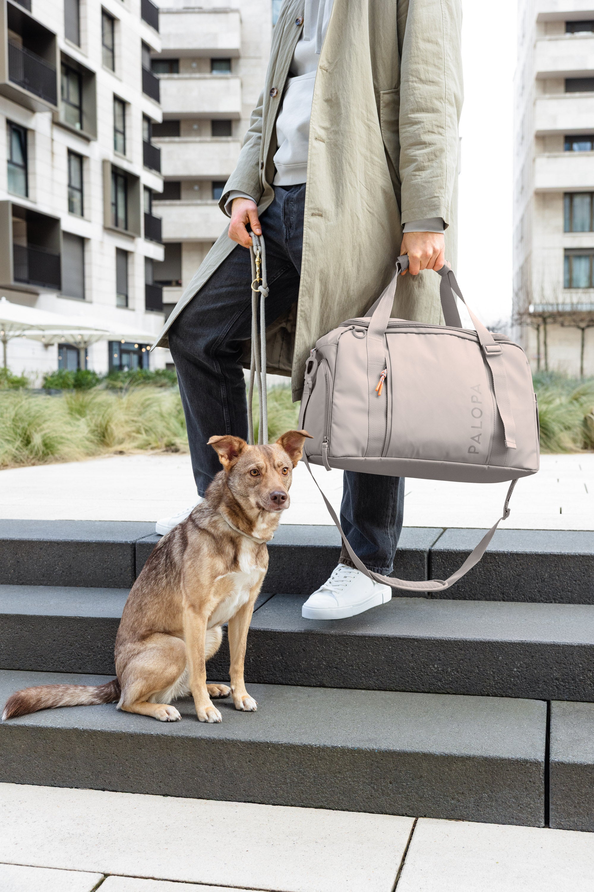 PALOPA Weekender Tokano Taupe Travelbag Reisen mit Hund
