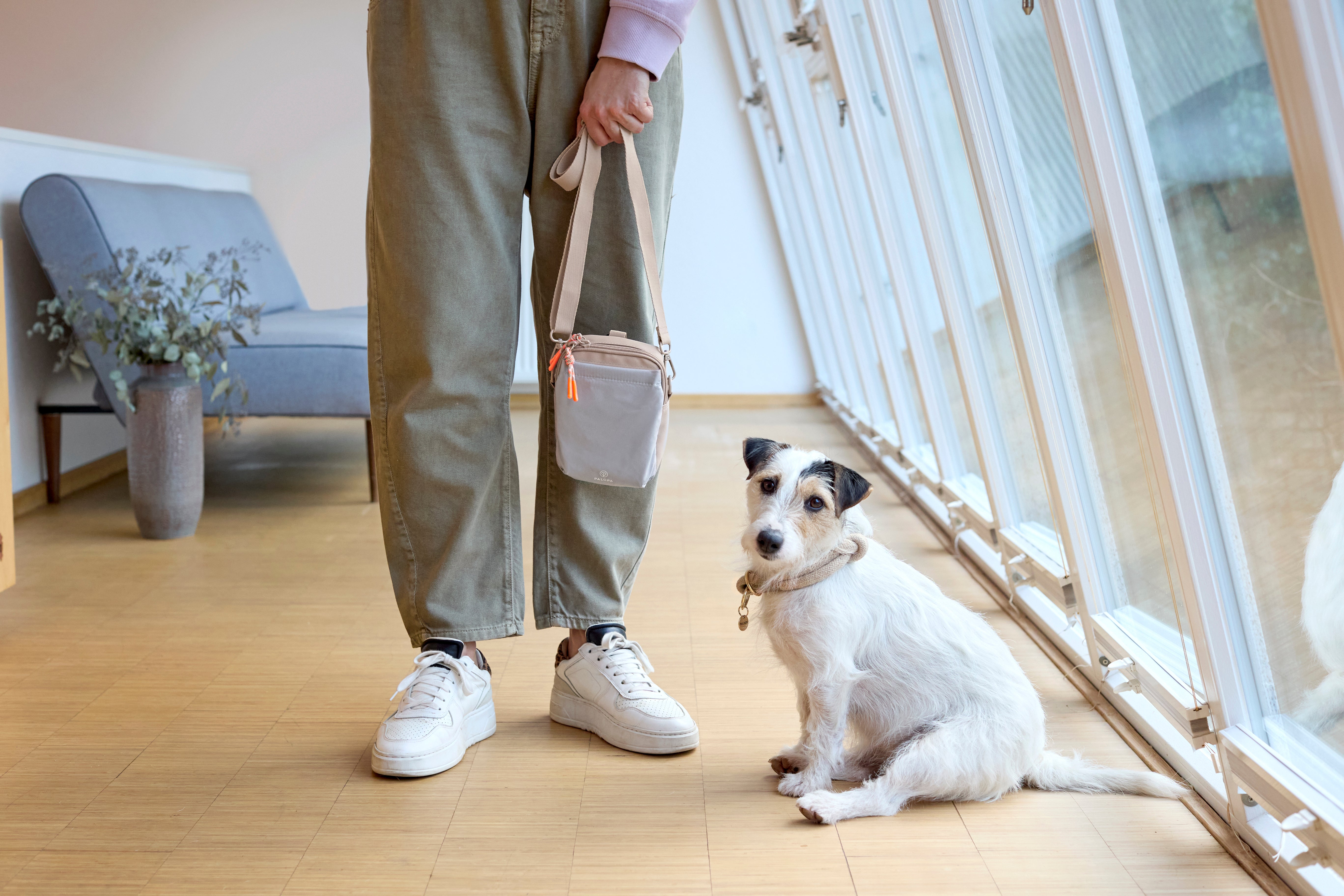 Palopa Leckerlibeutel Greta Taupe beiger Leckerlibeutel