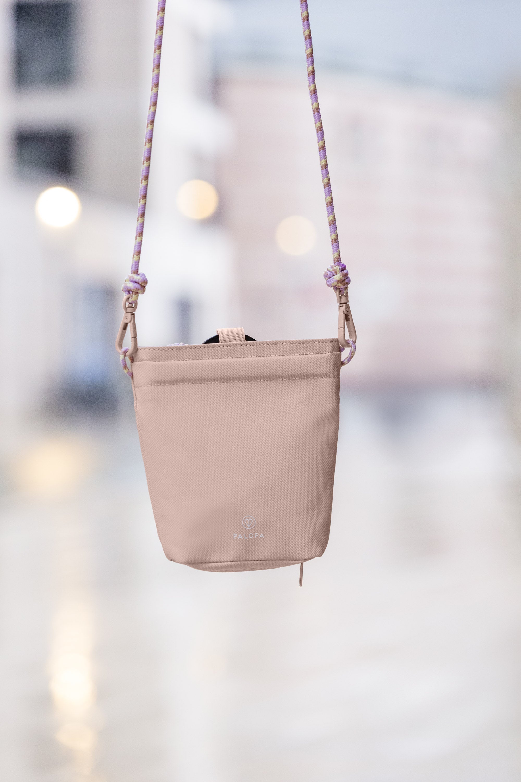 PALOPA Leckerlibeutel Karl Soft Pink Leckerlitasche Gassitasche Crossbody Bag wasserdicht
