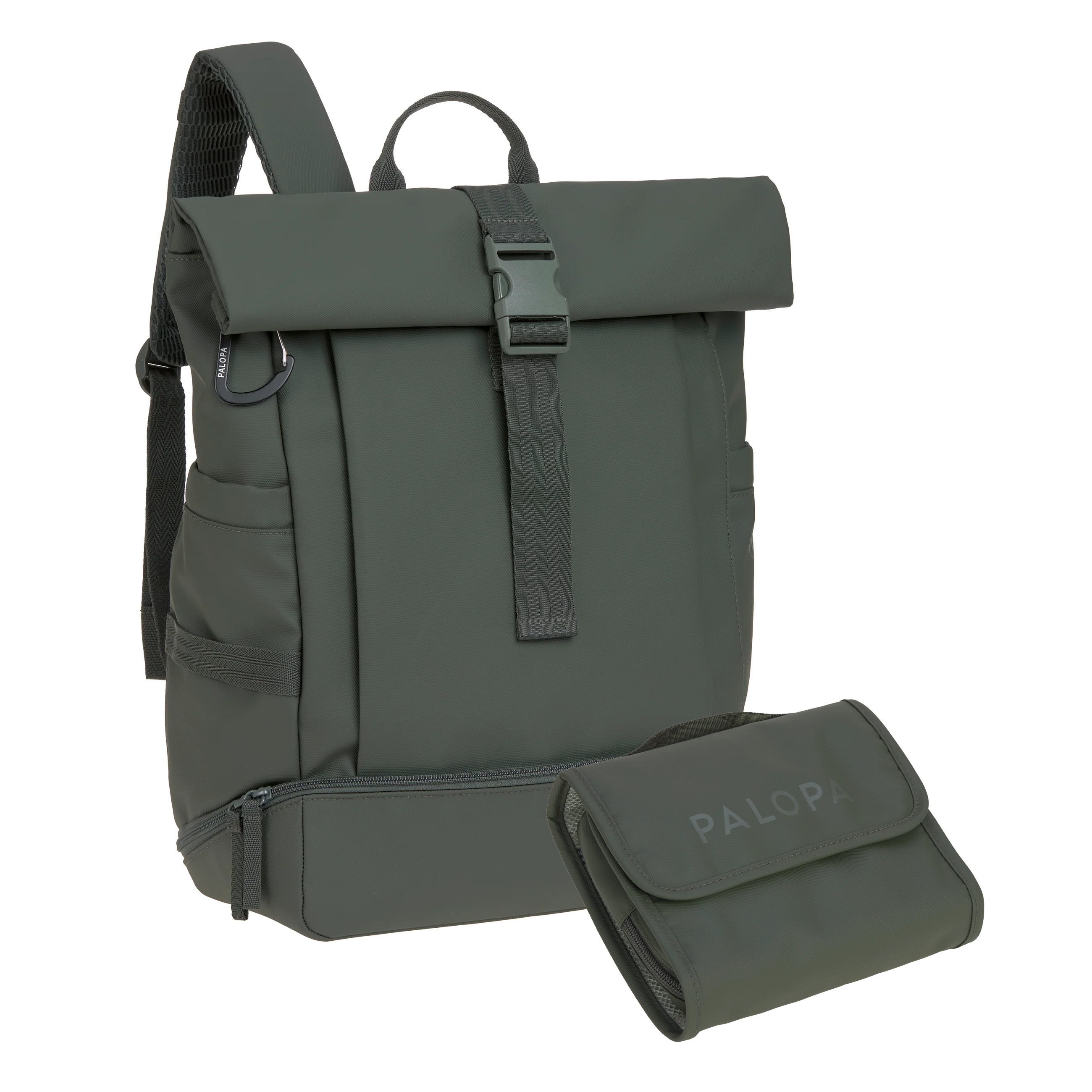 Set PALOPA Rucksack Rolltop Yoska Hunde Erste Hilfe Tasche Bano Dunkelgrün