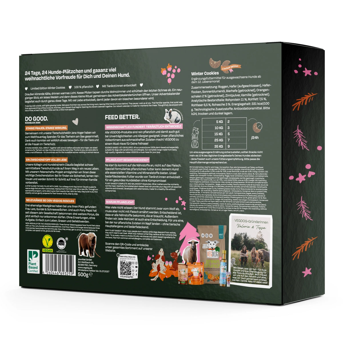 VEGDOG Adventskalender 2025 - Limited Edition Adventskalender für Hunde