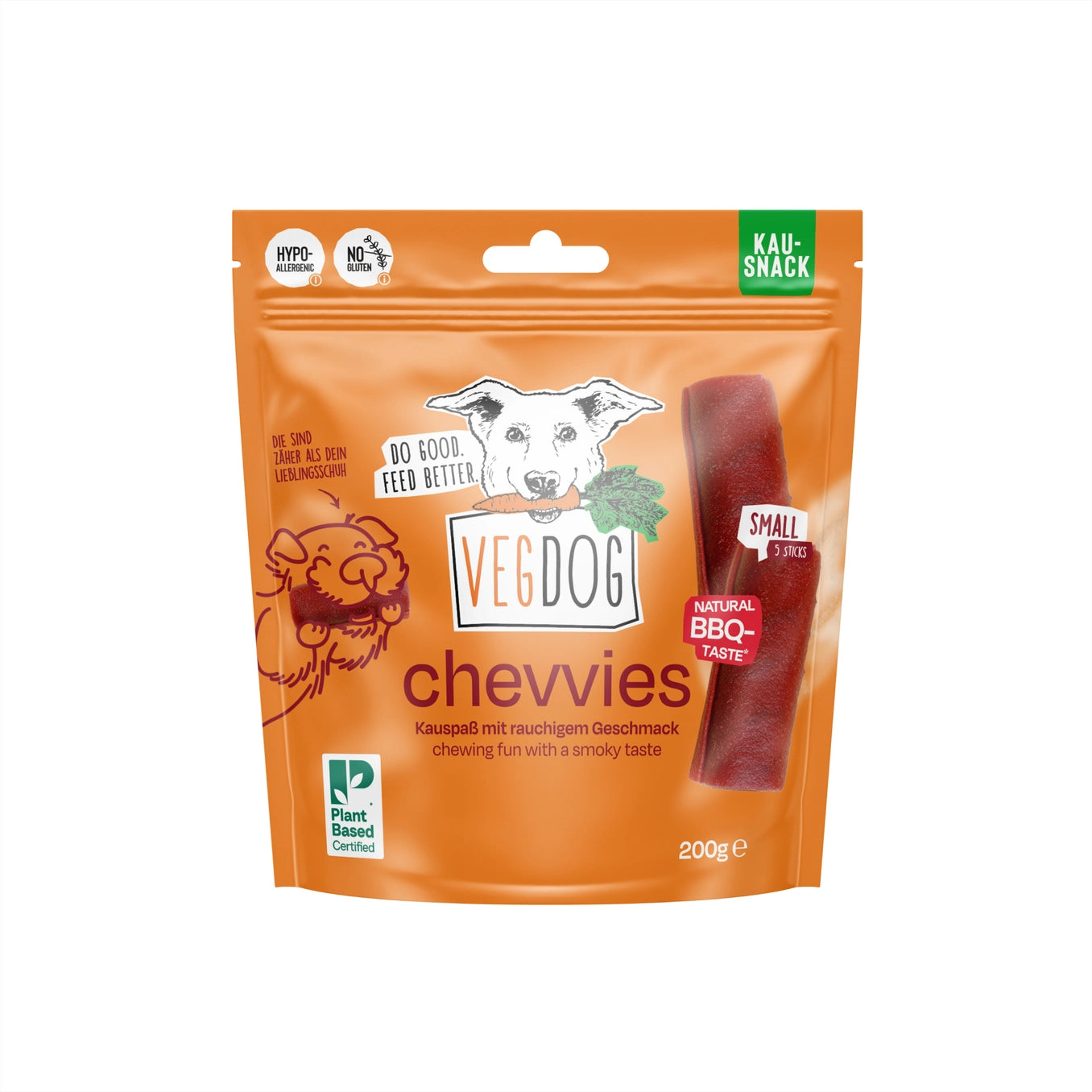 VEGDOG Chevvies Small Snack Hund vegan