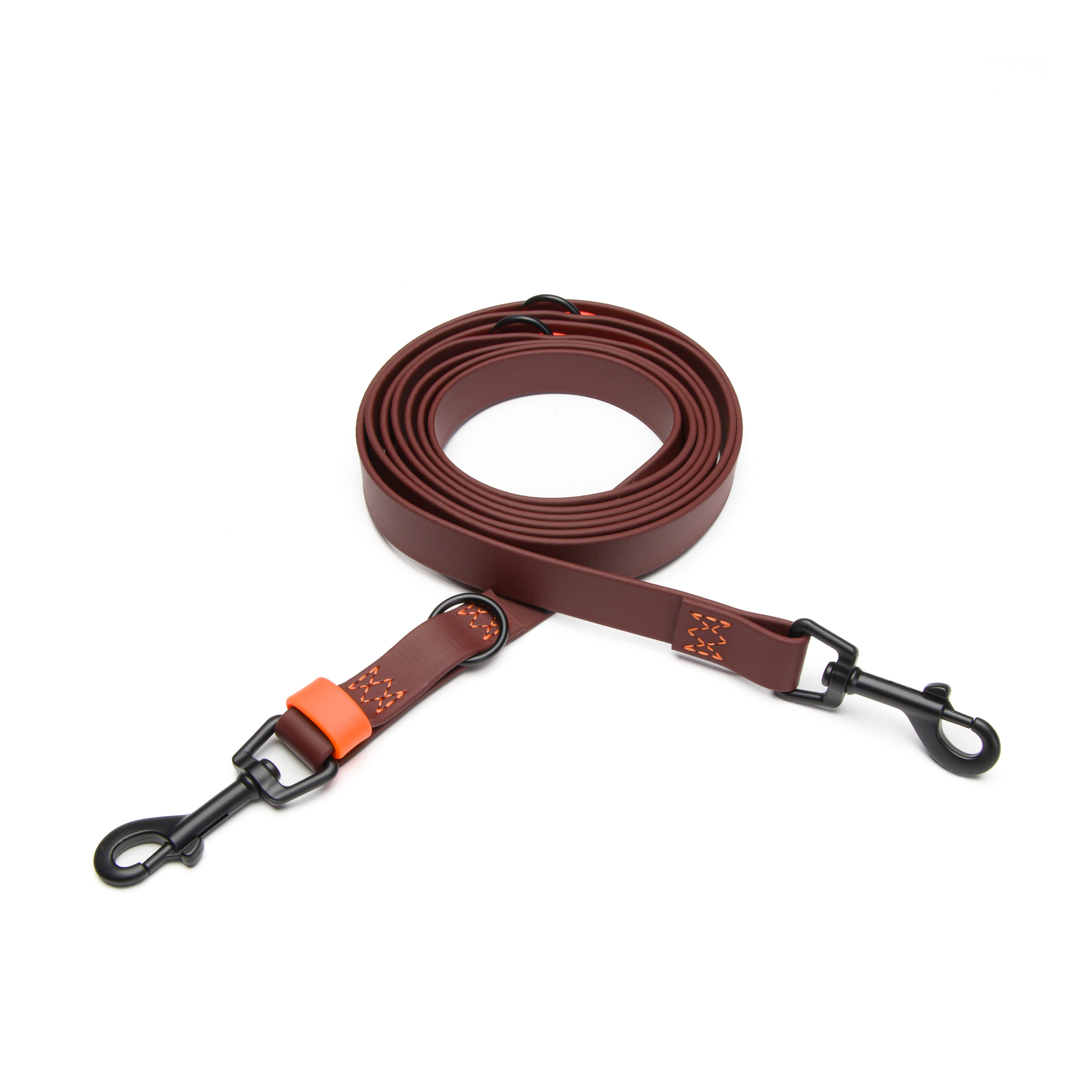 Cloud7 Hundeleine verstellbar BioThane Ipanema Dark Aubergine Hundeleine aus BioThane