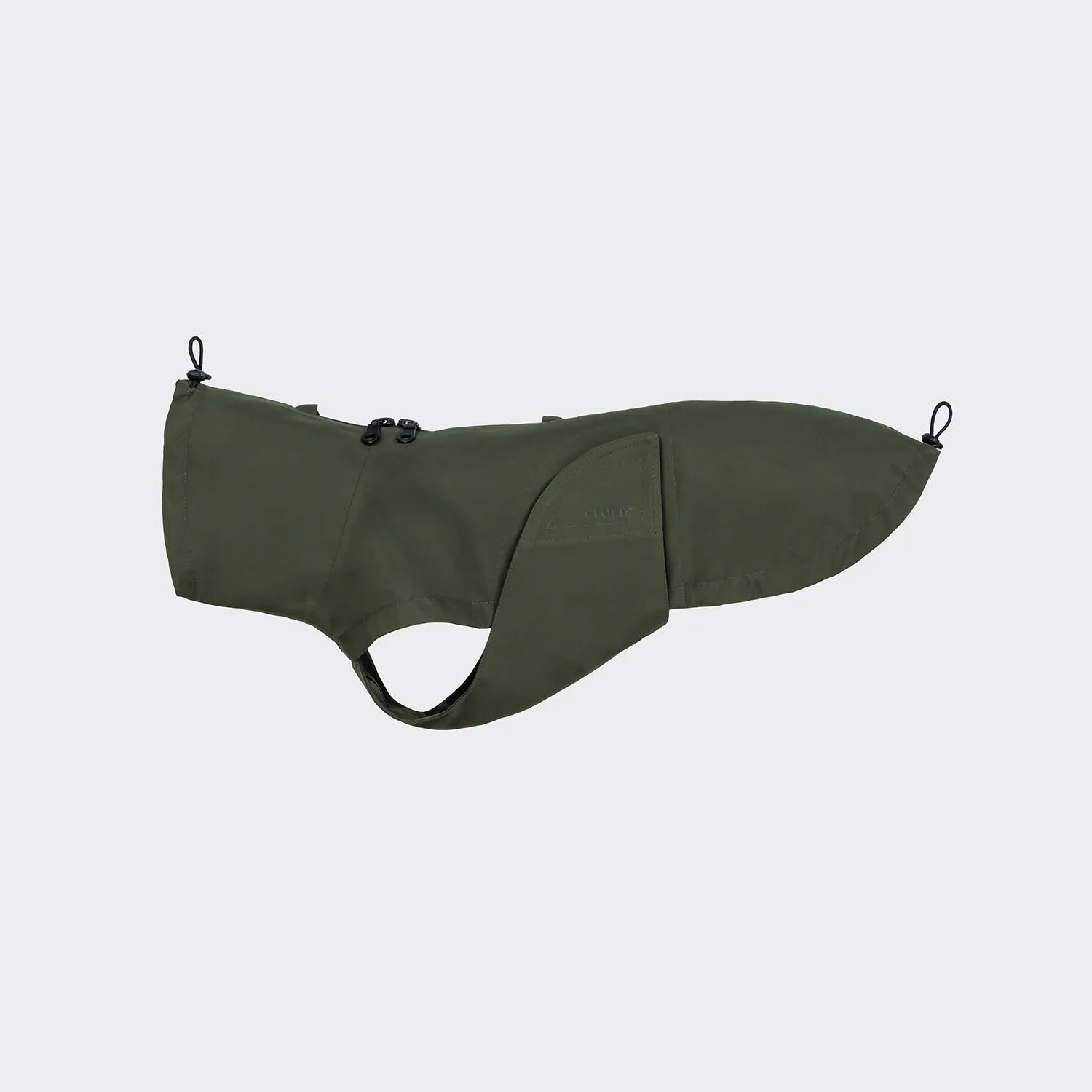 Cloud7 Hunderegenmantel DACKEL Dublin 2.0 Dark Olive Regenmantel für Dackel