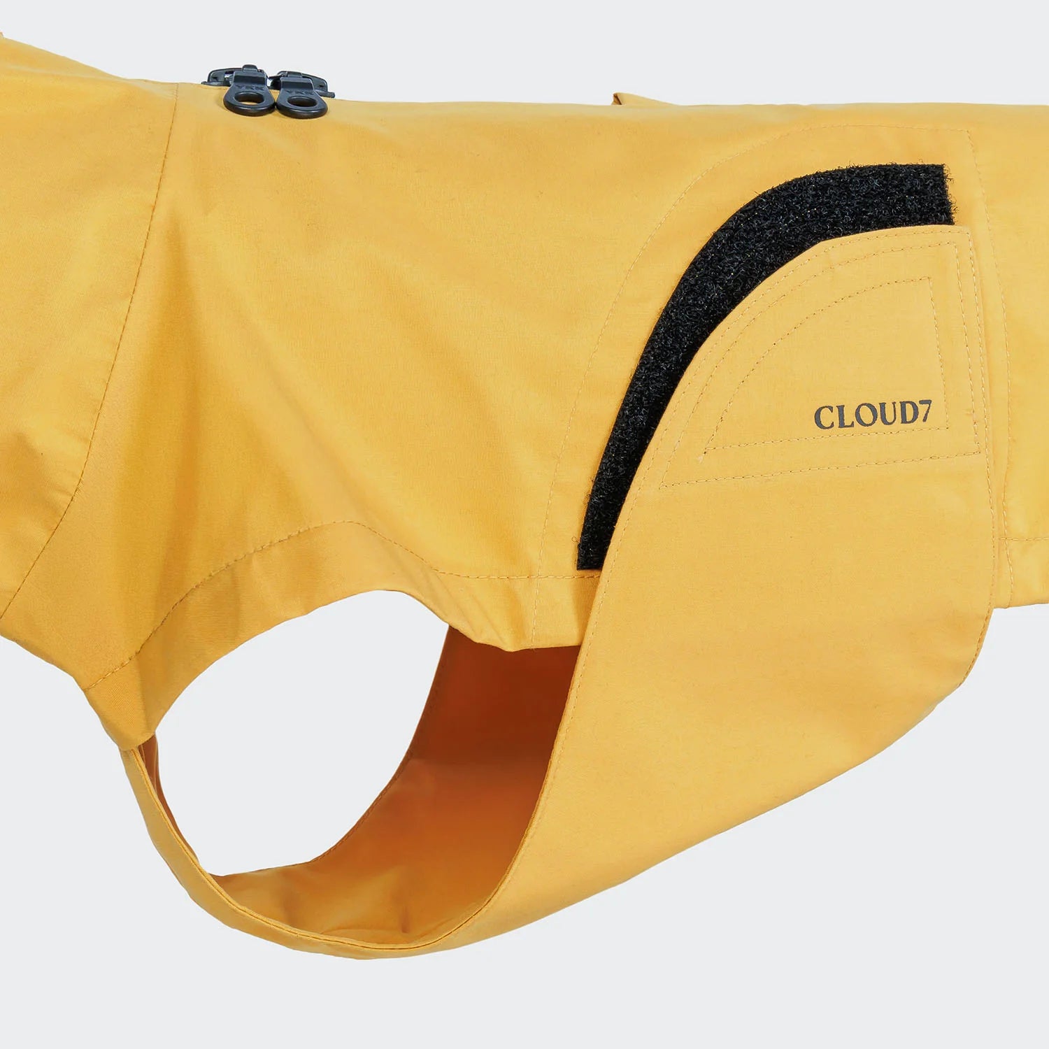 Cloud7 Hunderegenmantel DACKEL Dublin 2.0 Yellow Regenjacke für Dackel wasserabweisend