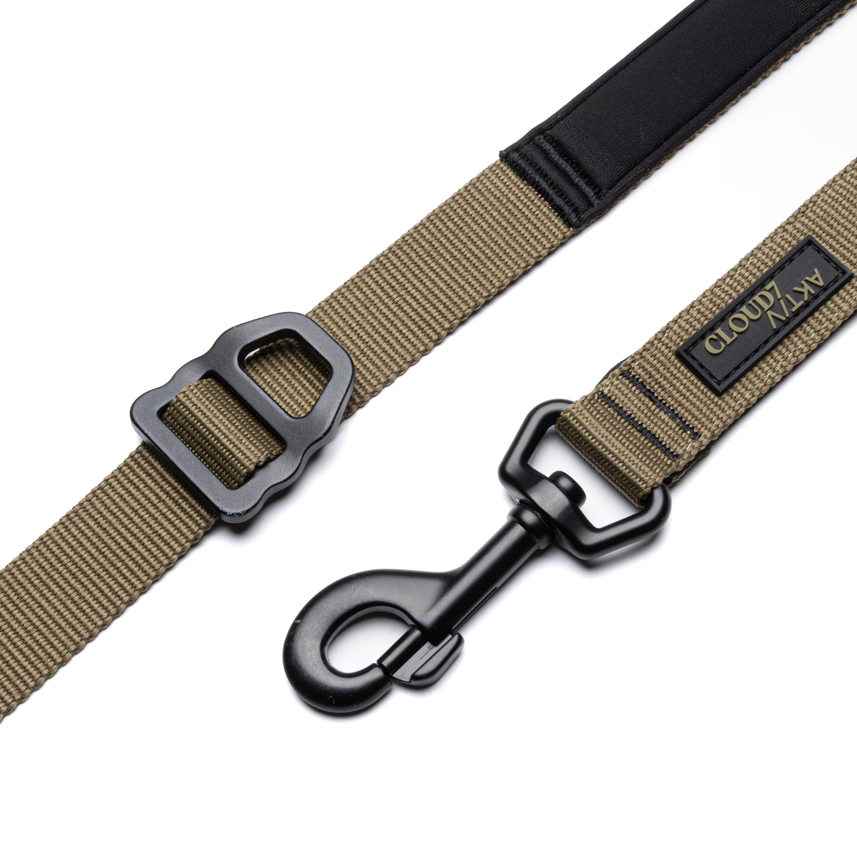 Cloud7 L-1 Freihandleine AKTIV Khaki / Grey Hundeleine