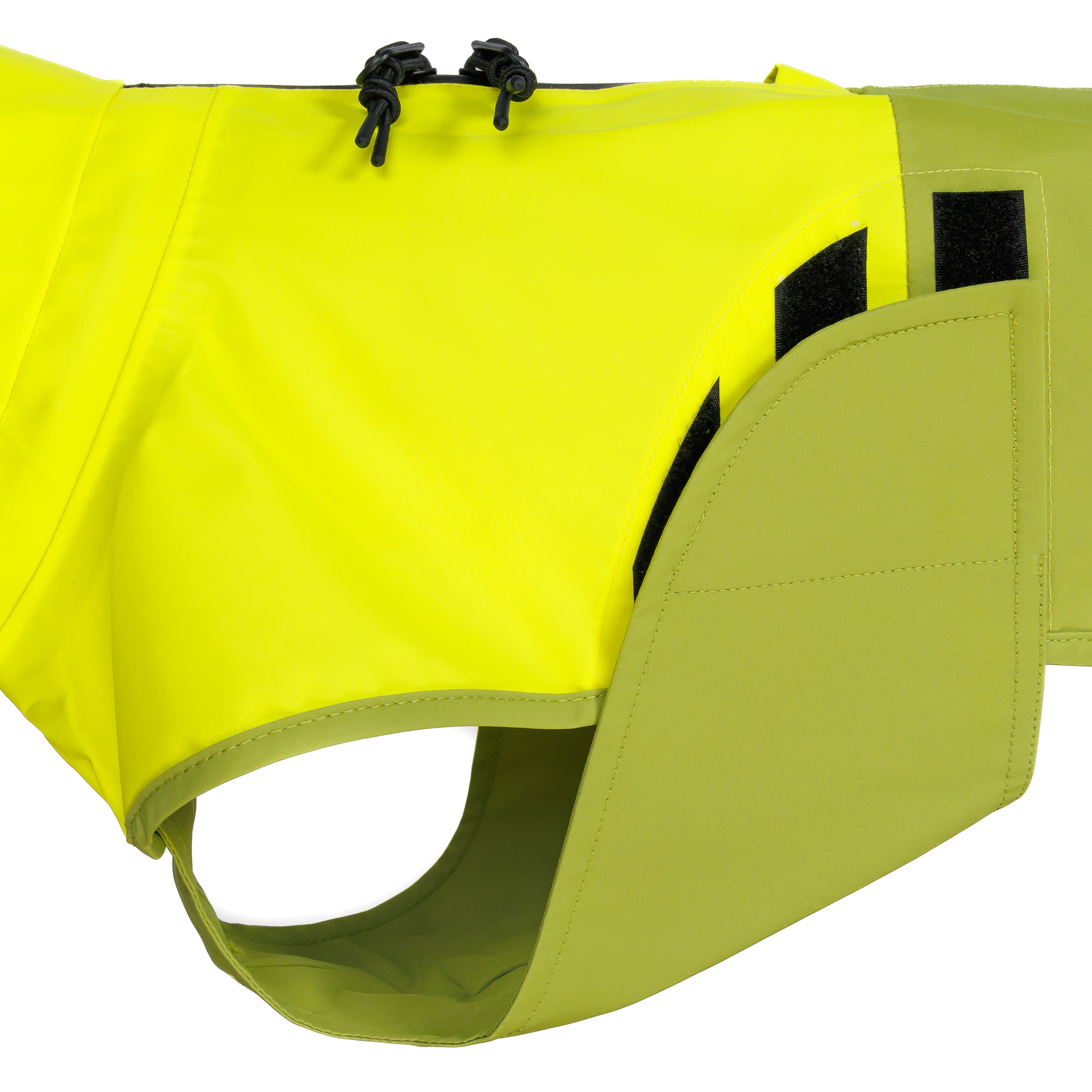 Cloud7 Hunderegenmantel Dackel Aktiv Neon Green Light Olive Regenmantel für Dackel winddicht warm