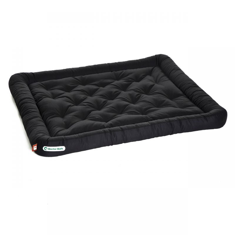 Doctor Bark Orthopädisches Lounge Kissen Schwarz Hundebett für draußen