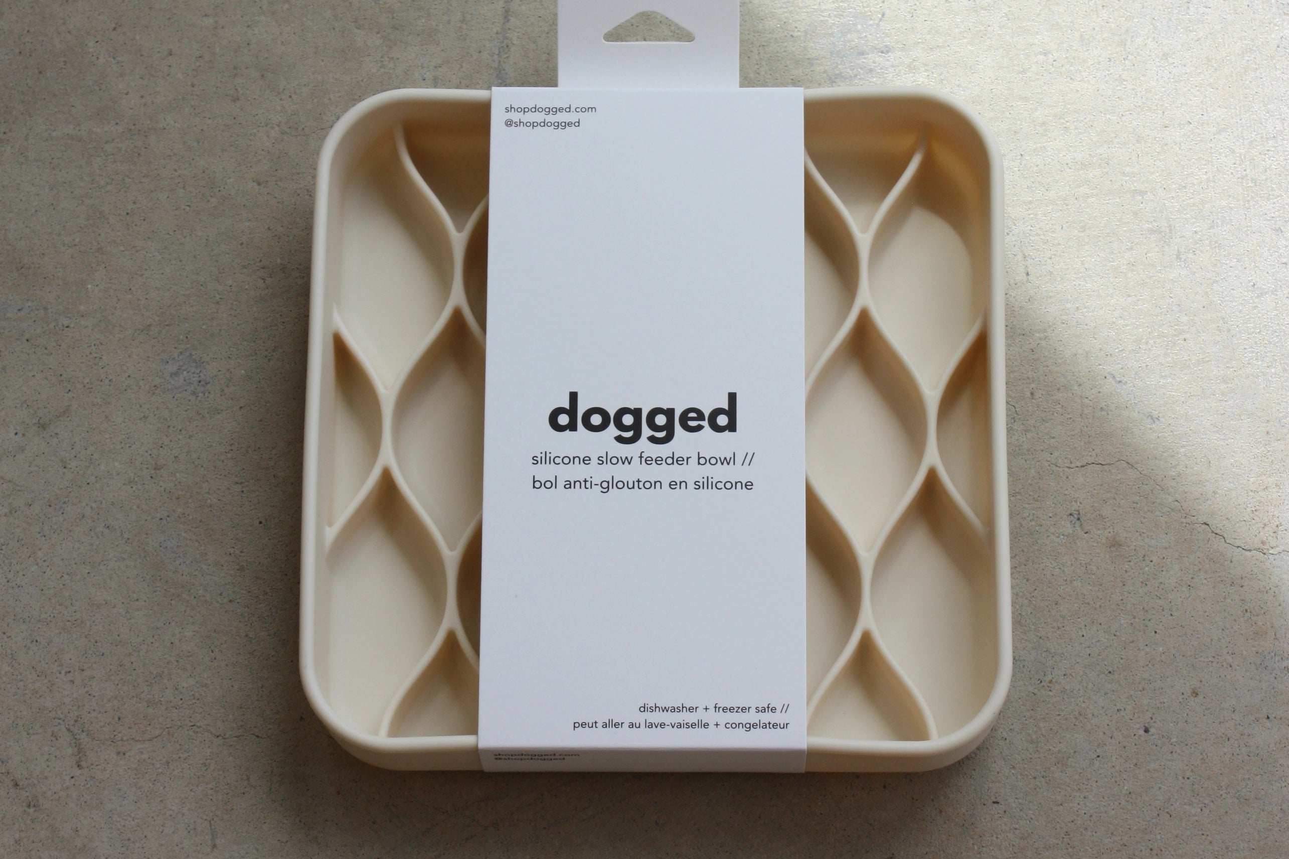 dogged Argyle Beschäftigungsspielzeug Creme Schleckspielzeug für Hunde Anti-Schling-Napf für Hunde