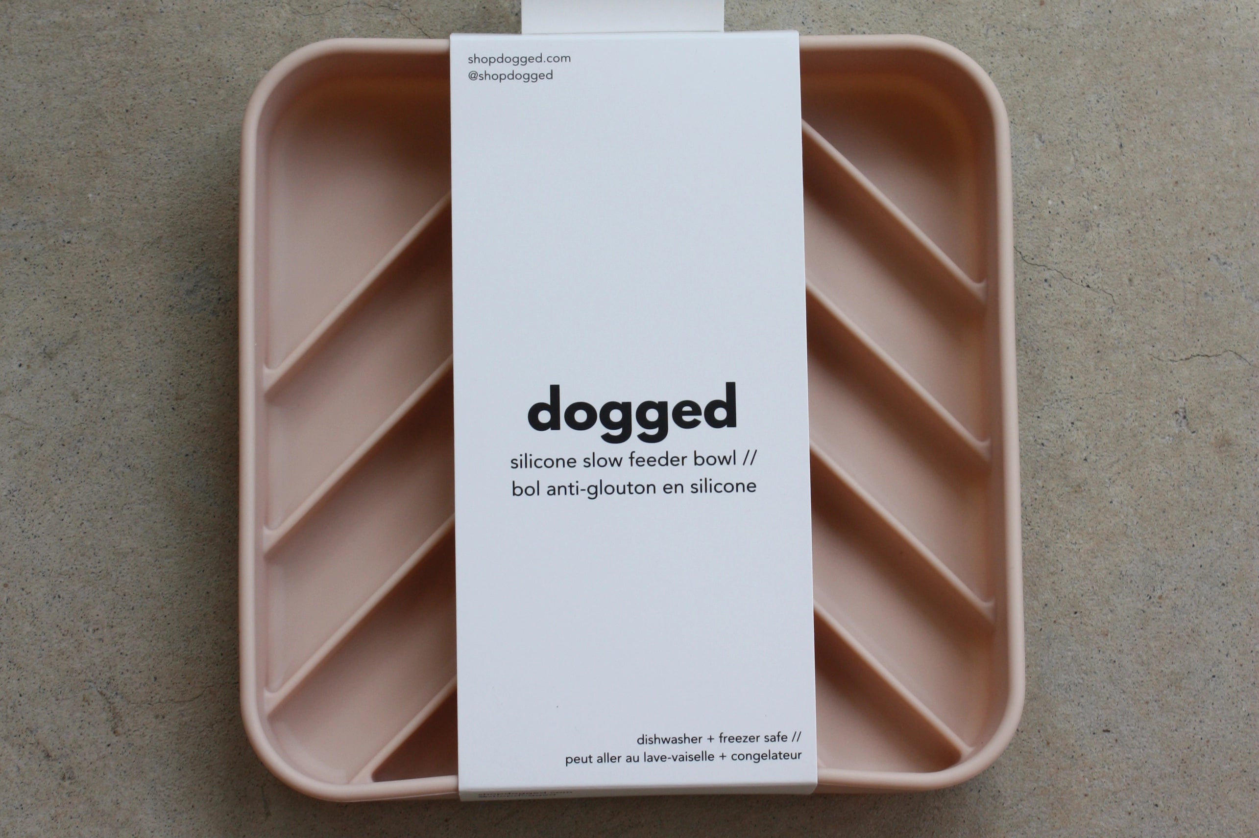 dogged Chevron Beschäftigungsspielzeug Nude Anti-Schling-Napf für Hunde Schleckspielzeug für Hunde Spielzeug für Hunde Alleinebleiben