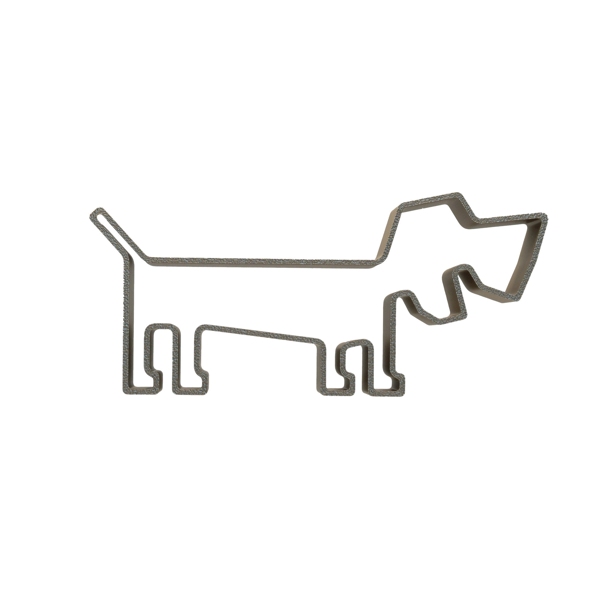 hey teckel Design-Dackel 3D-Druck Metallic Interieur Dackel Dekoration