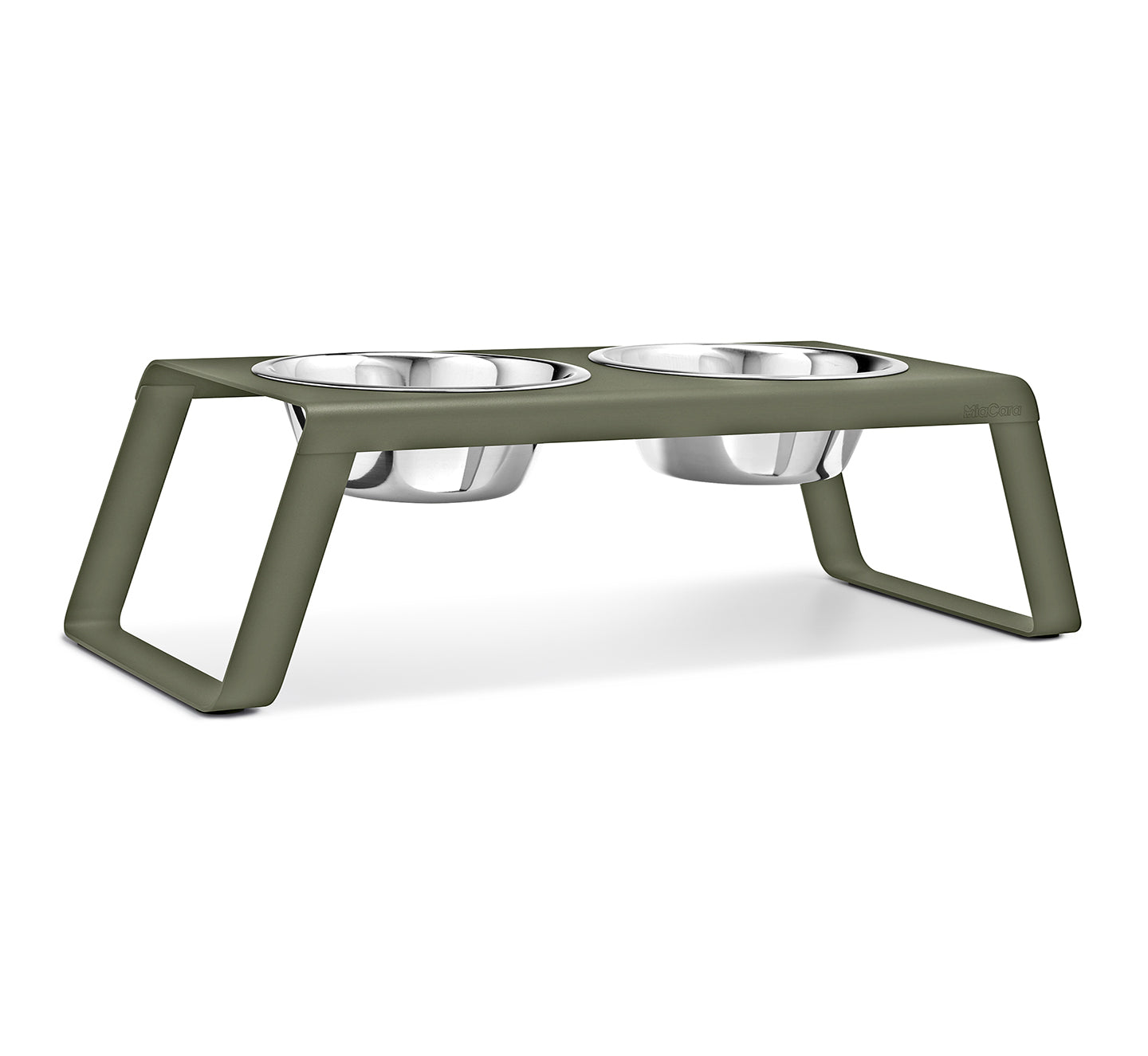 MiaCara Desco Napfständer Alu Grolive mit Edelstahlnäpfen Napfständer Hund