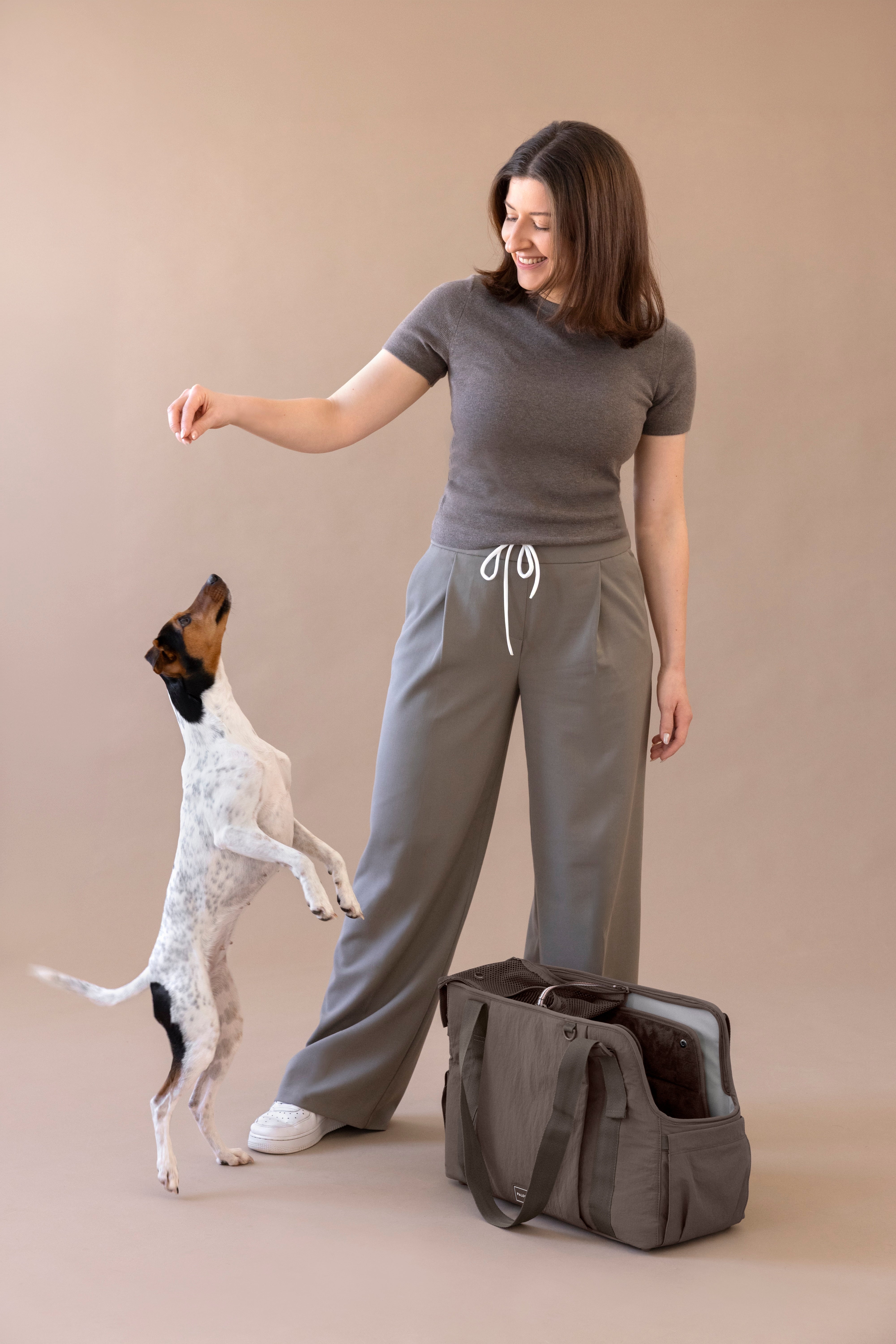 PALOPA Hundetragetasche Weda Crinkled chocolate Weda